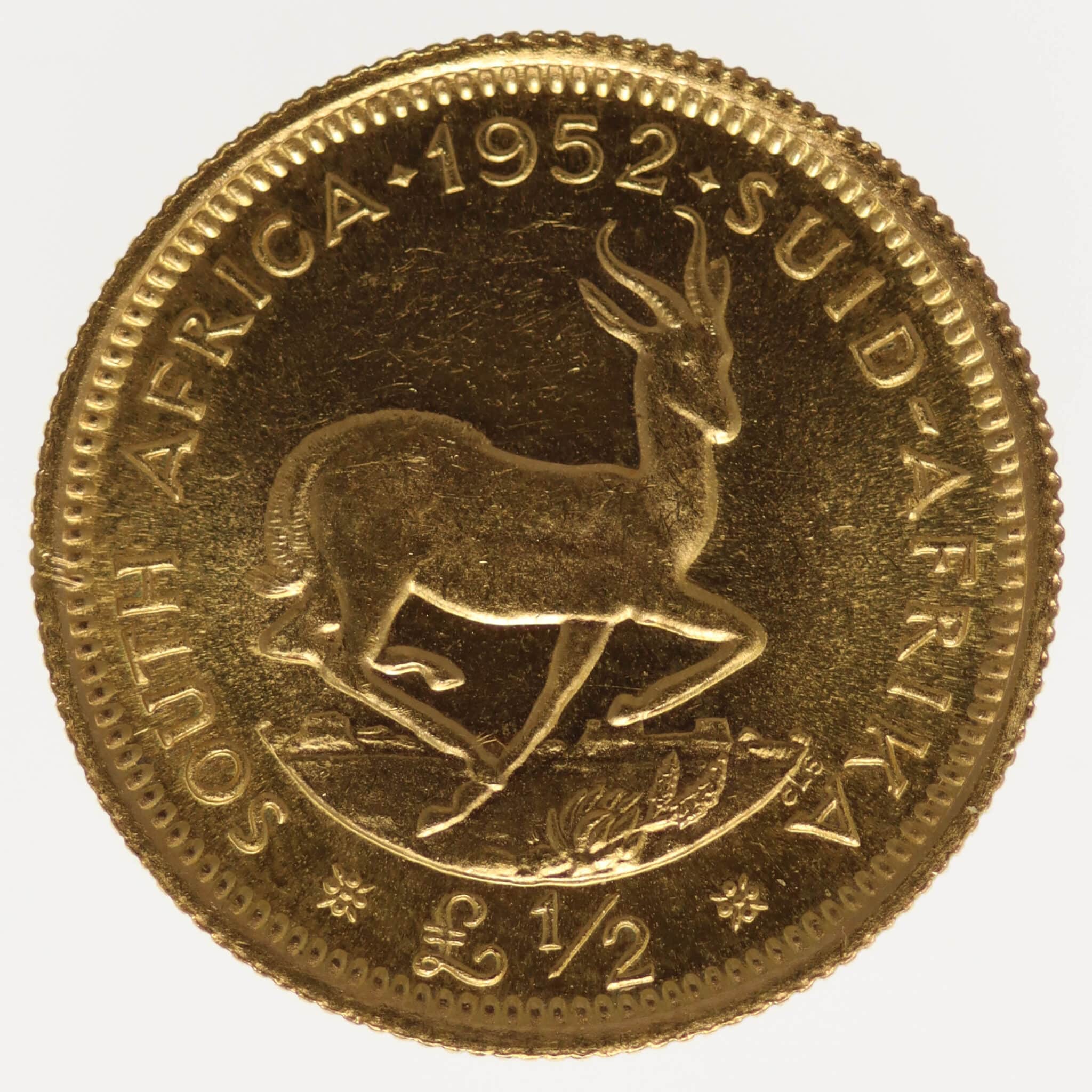 suedafrika - Südafrika Georg VI. Half Pound 1952
