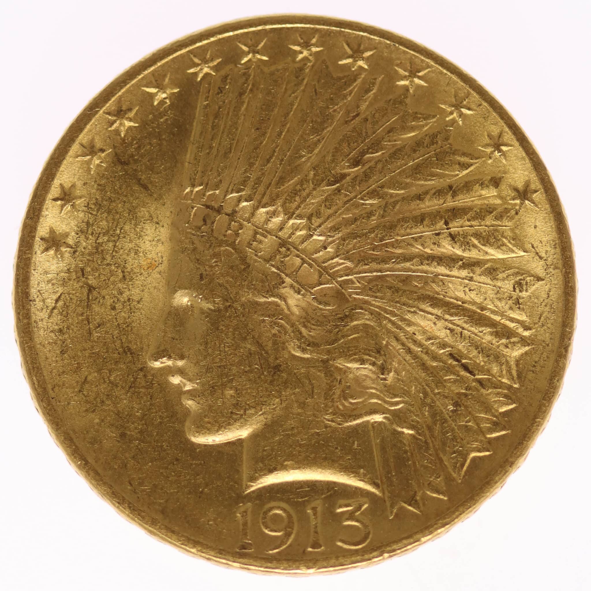 usa - USA 10 Dollars 1913 Indianer
