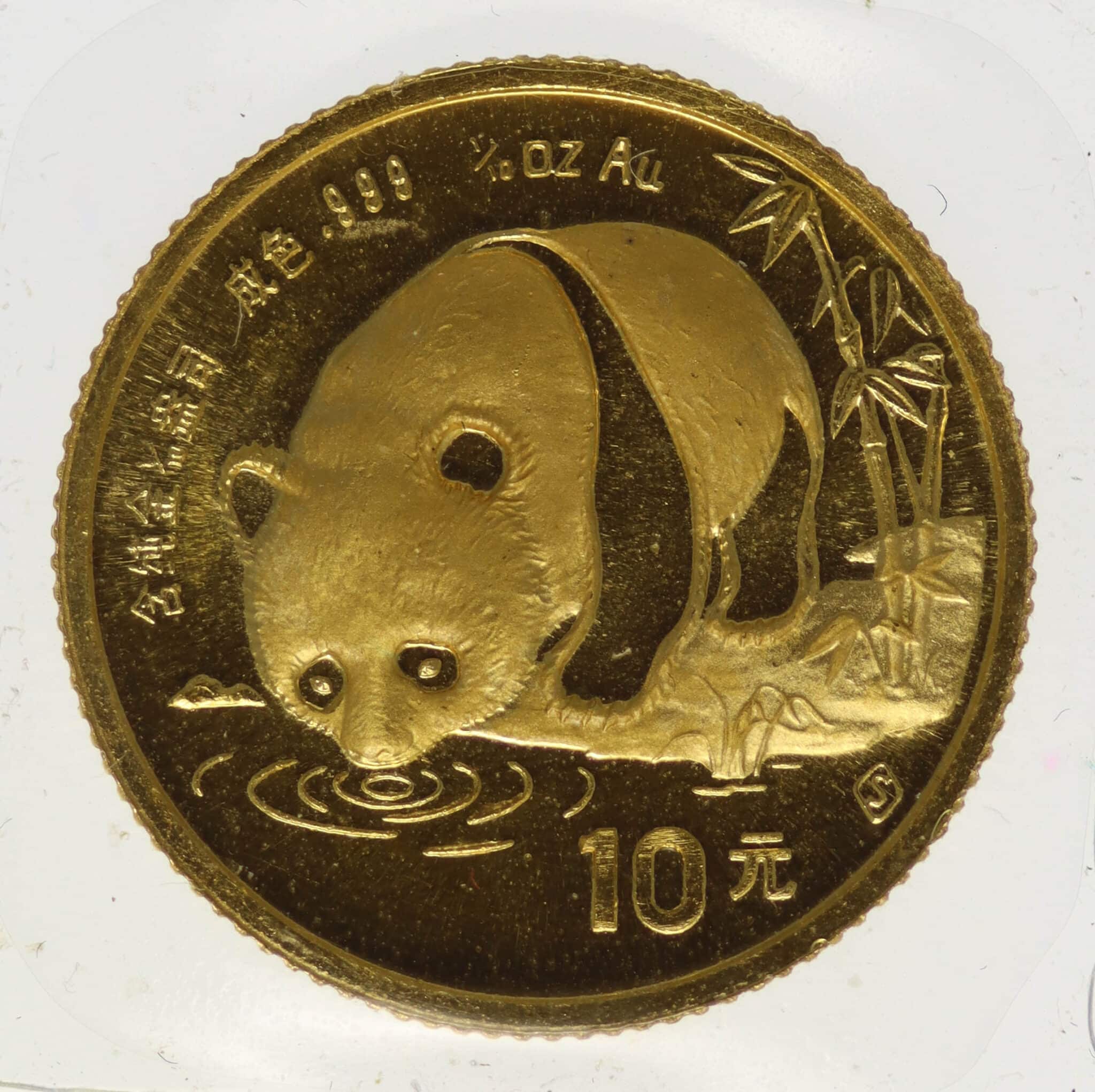 china - China Panda 10 Yuan 1987 1/10 Unze