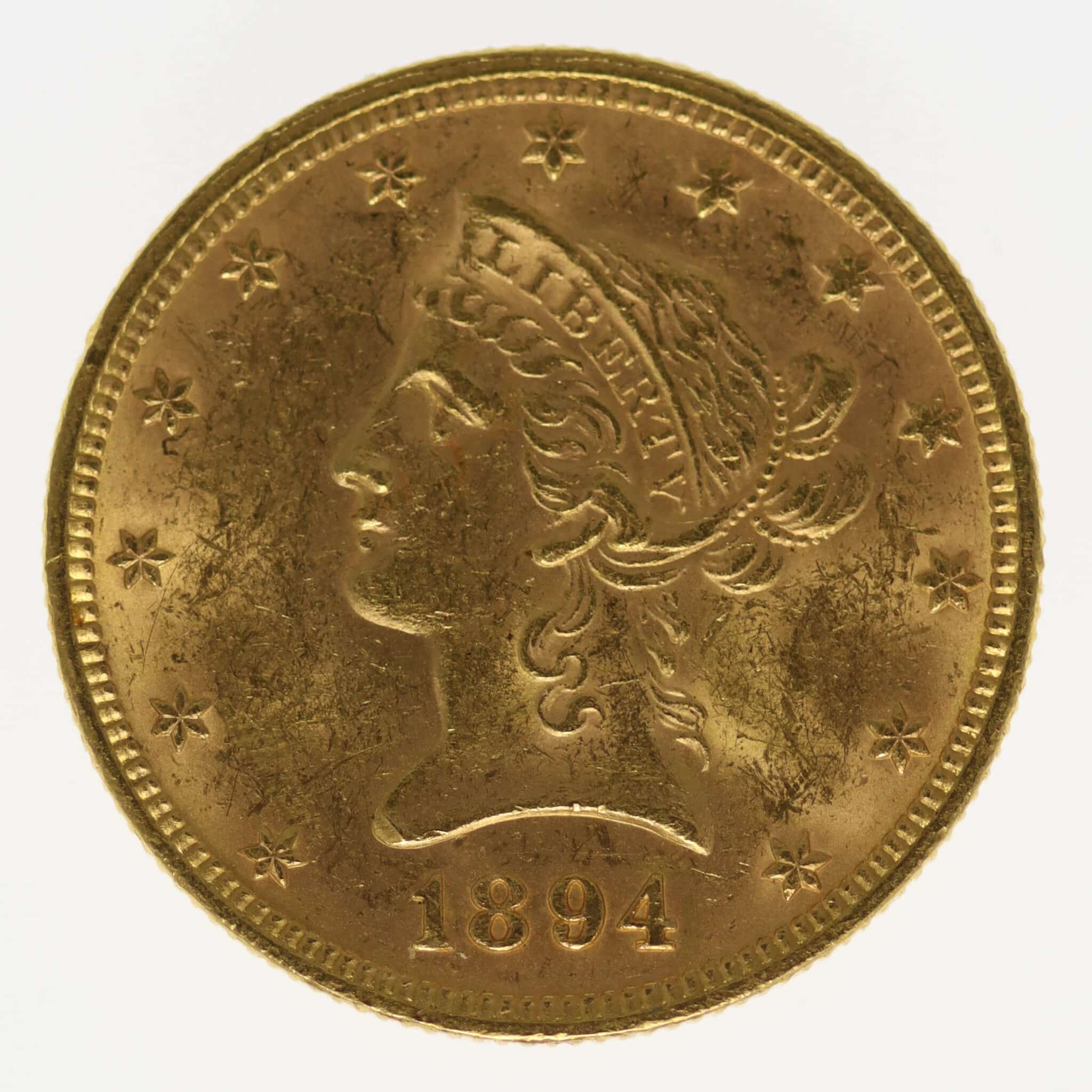 usa - USA 10 Dollars 1894 Liberty / Kopf