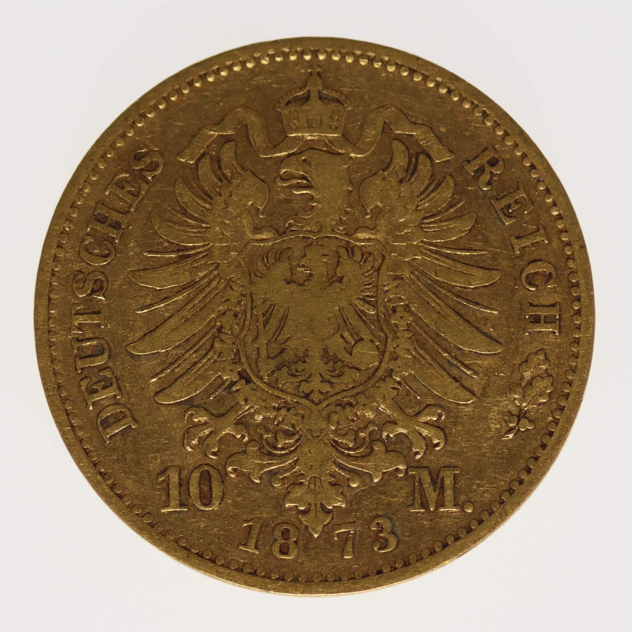 deutsches-kaiserreich-ab-1871 - Hessen Ludwig III. 10 Mark 1873