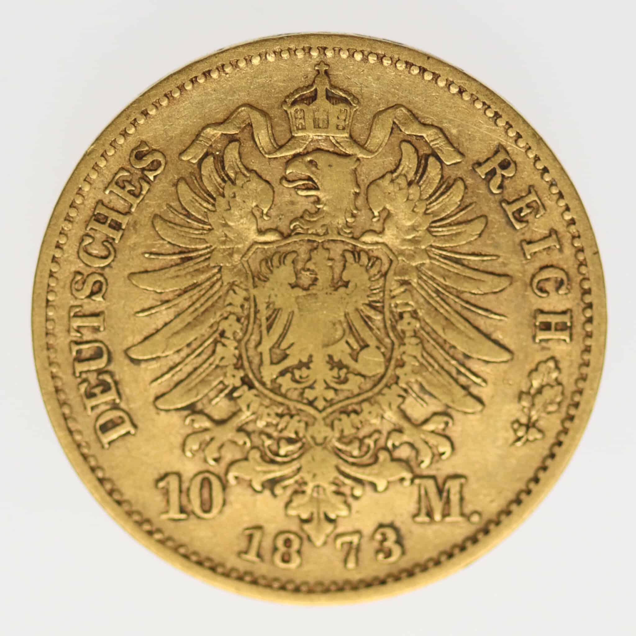 deutsches-kaiserreich-ab-1871 - Hessen Ludwig III. 10 Mark 1873
