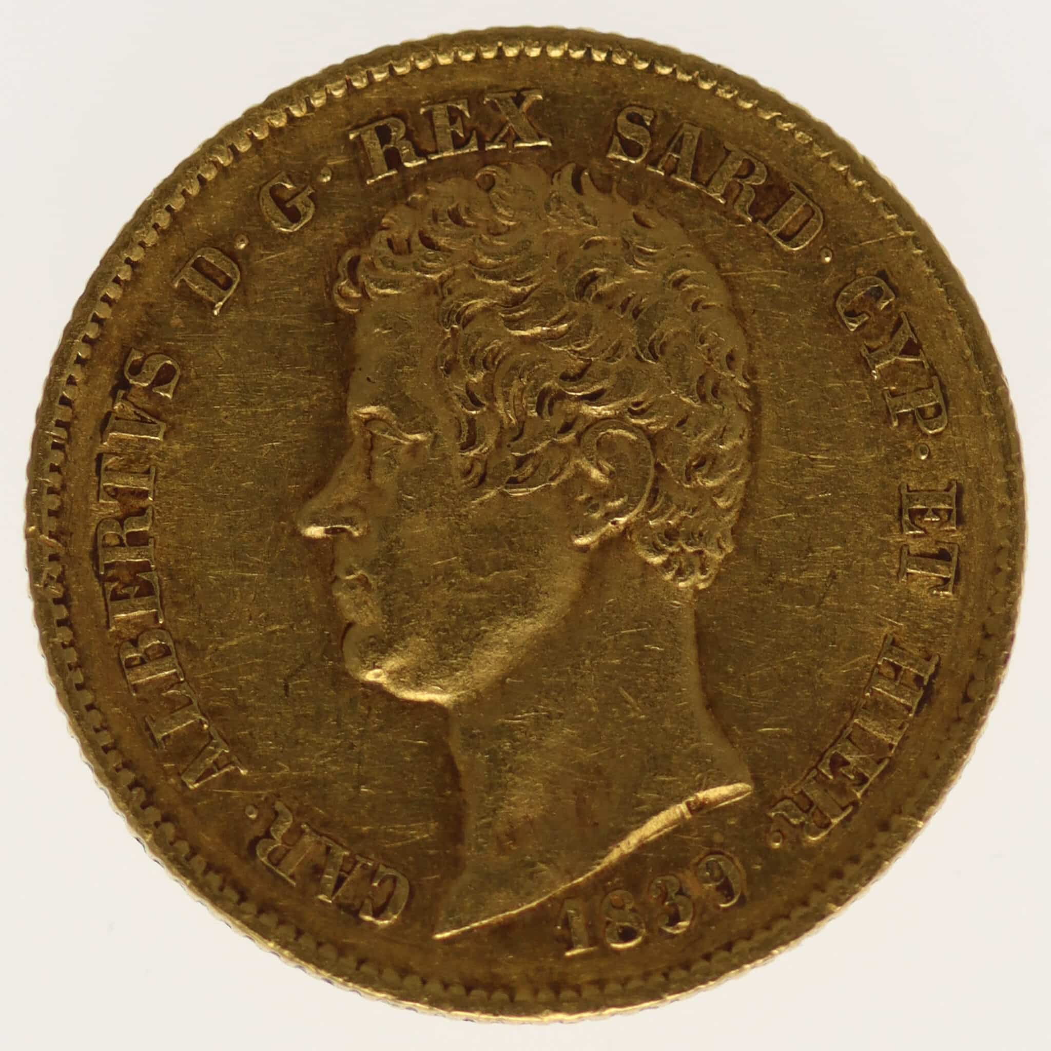 italien - Italien Sardinien Karl Albert 20 Lire 1839