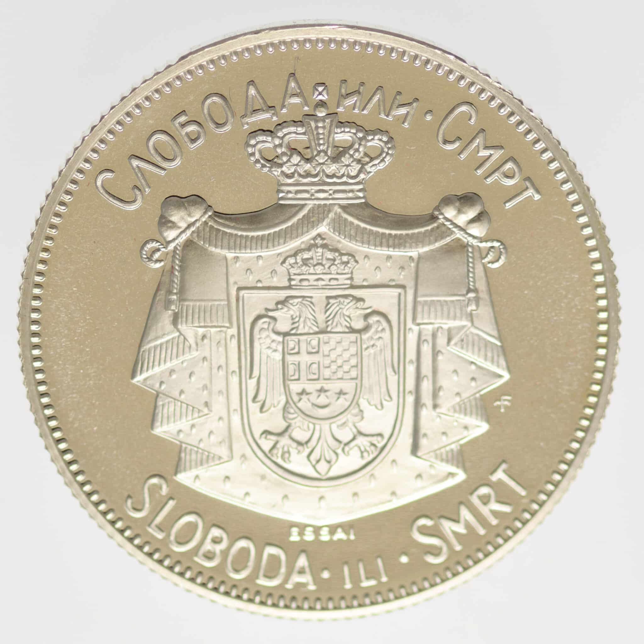 jugoslawien-silbermuenzen-uebriges-europa - Jugoslawien Silbermedaille 1967