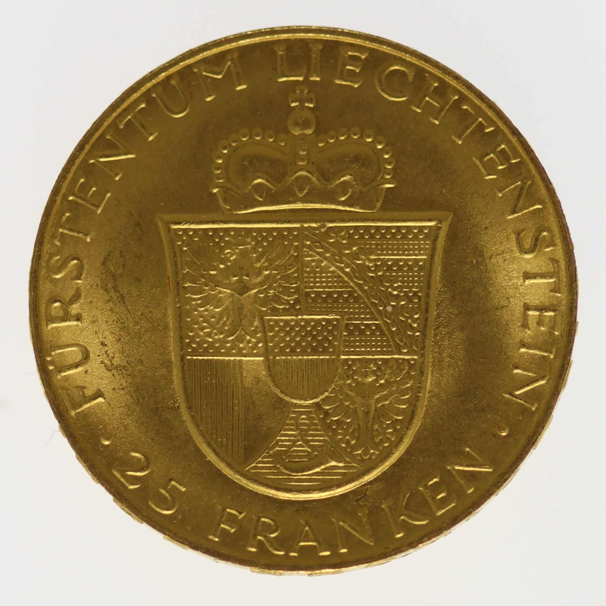 liechtenstein - Liechtenstein Franz Joseph II. 25 Franken 1956