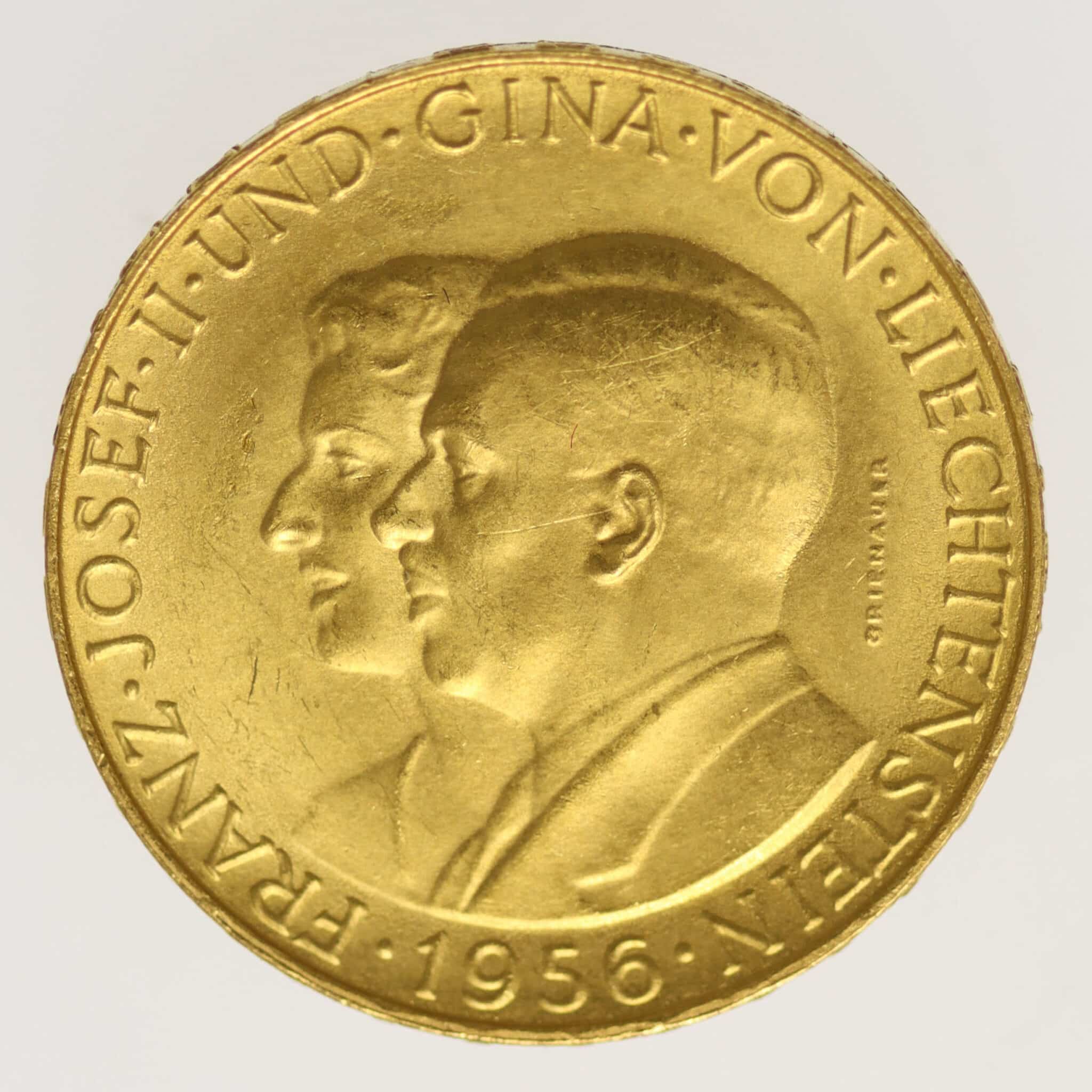 liechtenstein - Liechtenstein Franz Joseph II. 25 Franken 1956