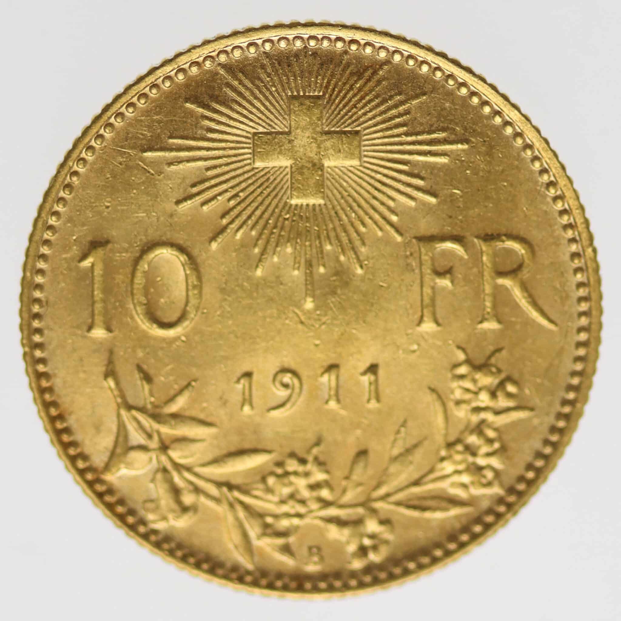 schweiz - Schweiz 10 Franken 1911 Vreneli