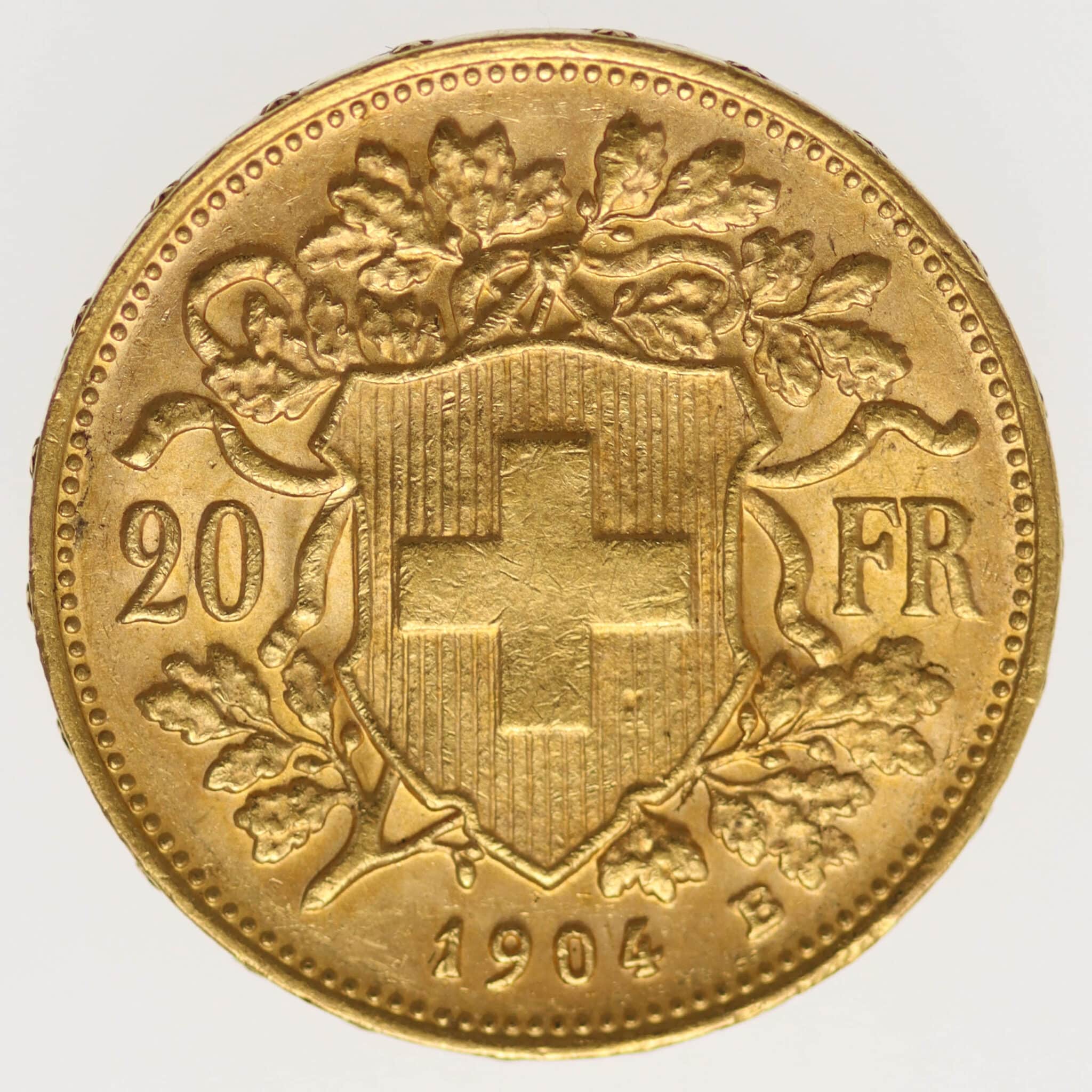 schweiz - Schweiz 20 Franken 1904 B Vreneli