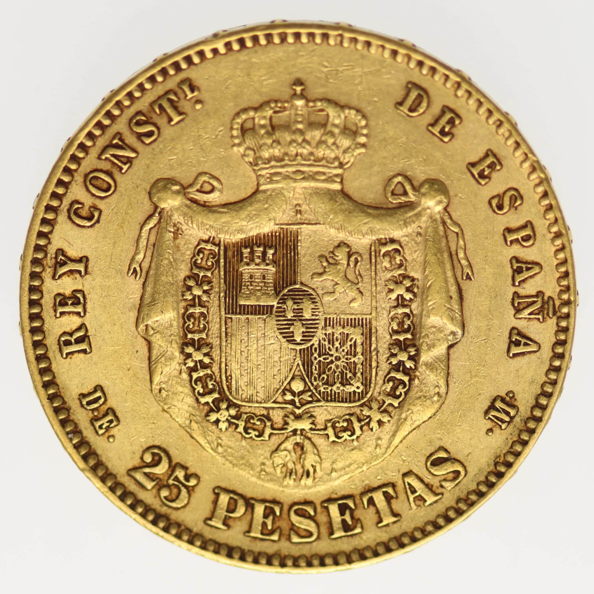 spanien - Spanien Alfonso XII. 25 Pesetas 1878 / 18-78