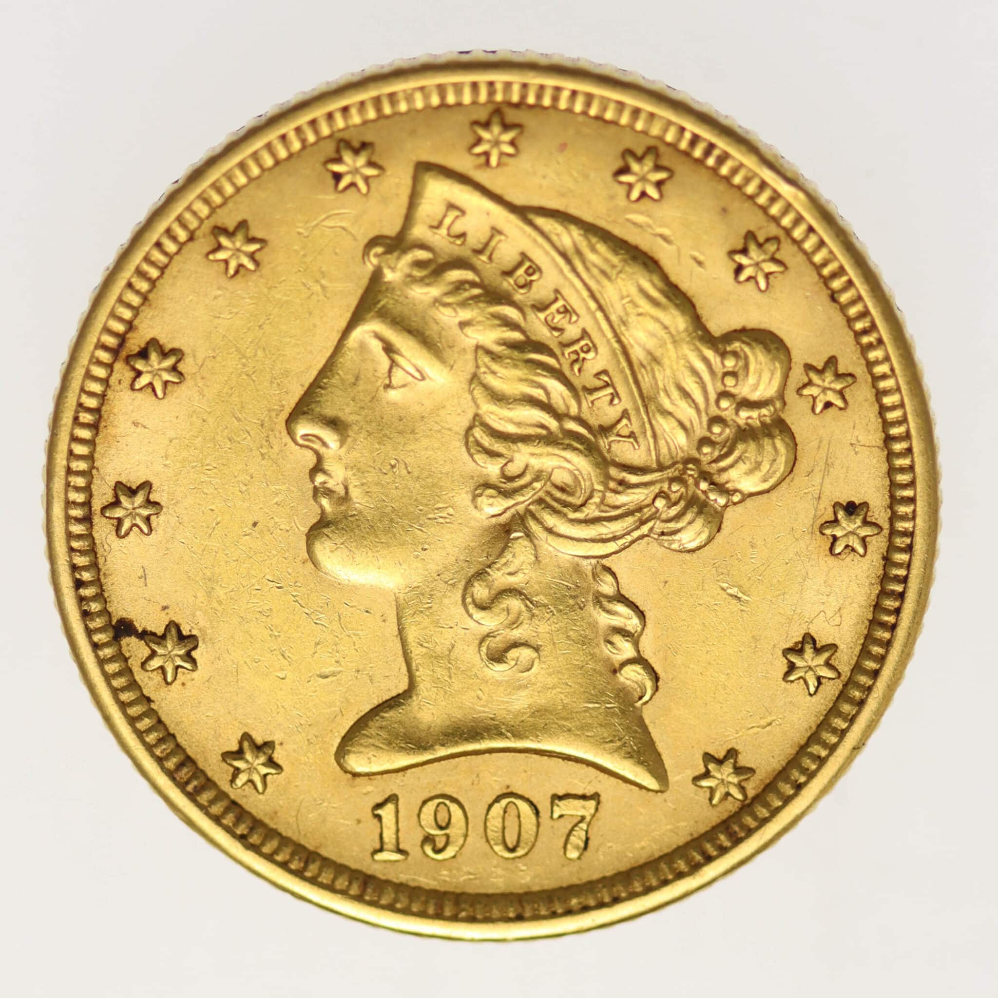 usa - USA 5 Dollars 1907 D Liberty / Kopf