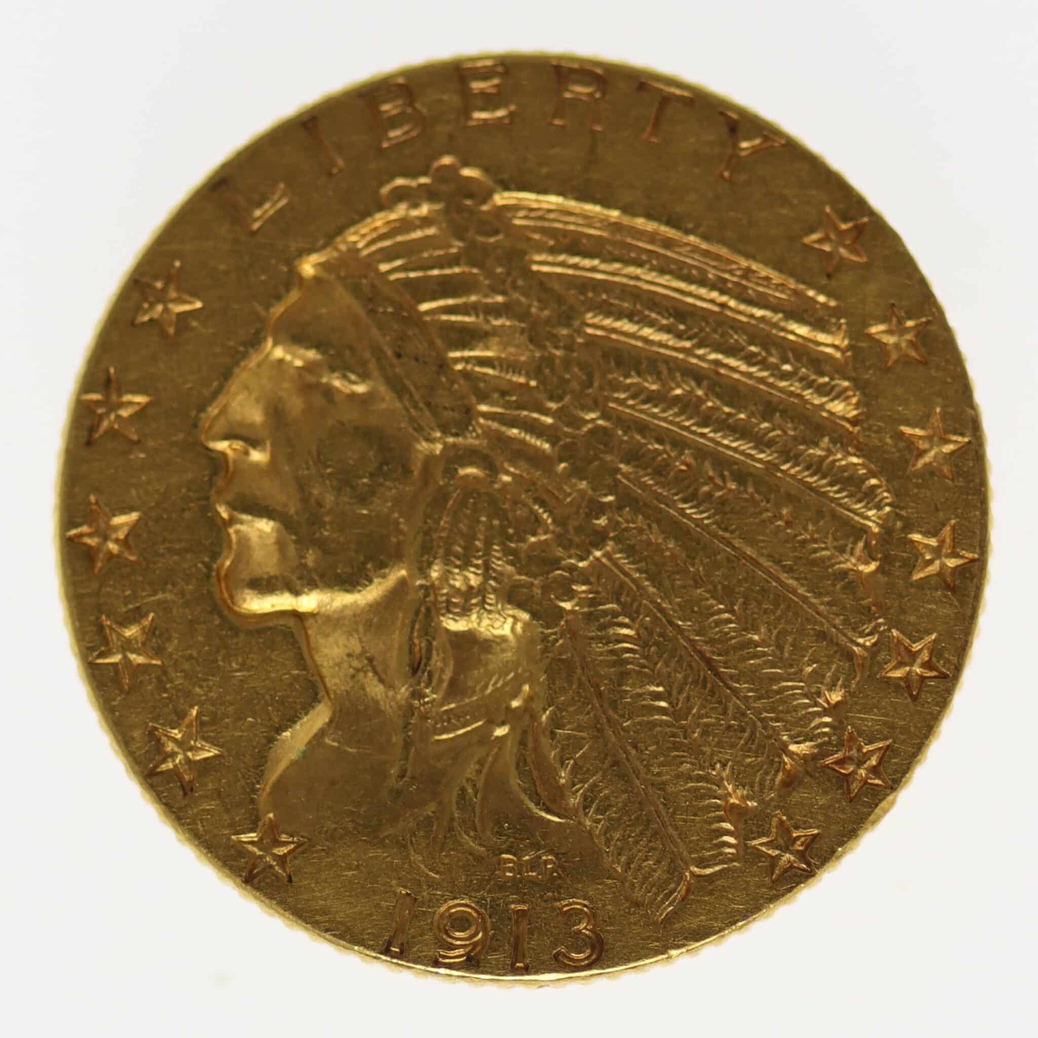 usa - USA 5 Dollars 1913 Indianer