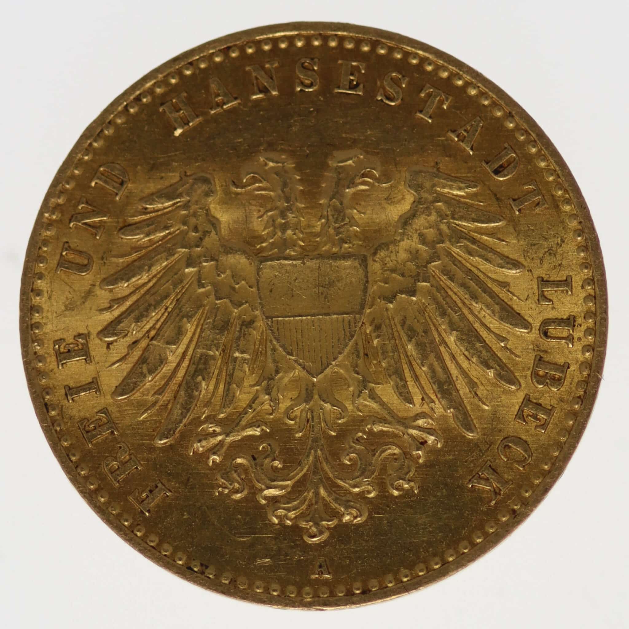 deutsches-kaiserreich-ab-1871 - Lübeck Stadtwappen 10 Mark 1901