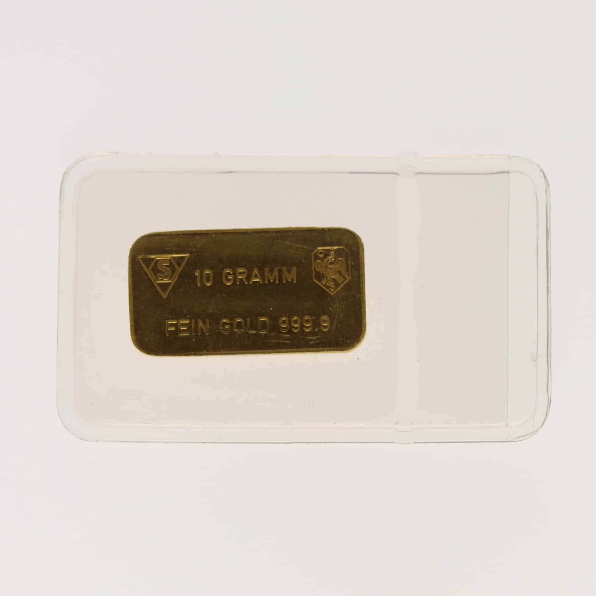goldbarren - Goldbarren 10 Gramm Schöne Edelmetaal B.V.