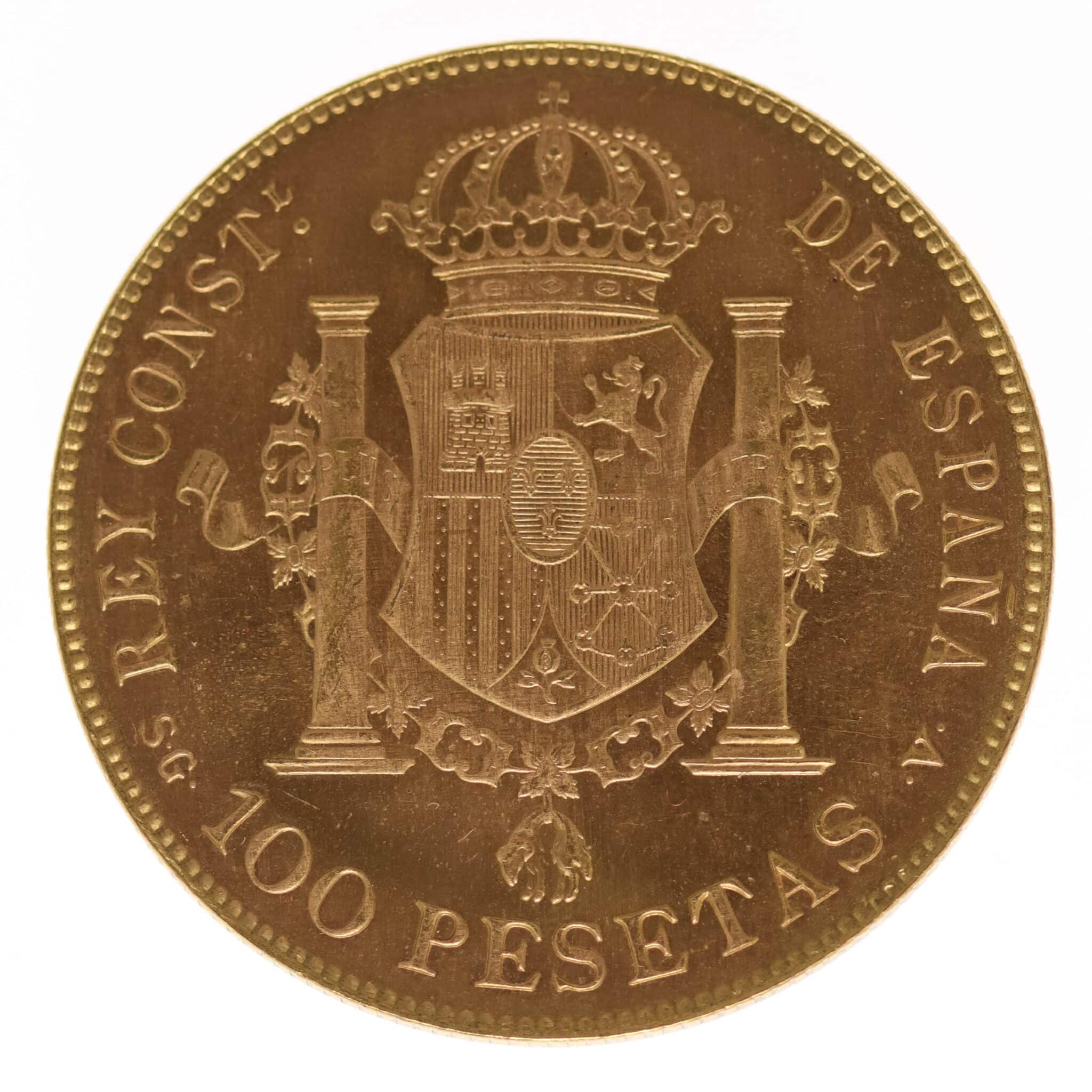 spanien - Spanien Alfonso XIII. 100 Pesetas 1897 / 19-61