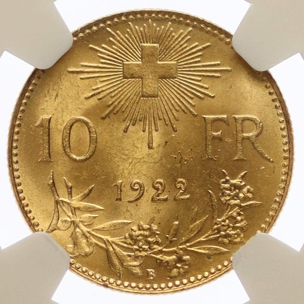 schweiz - Schweiz 10 Franken 1922 Vreneli