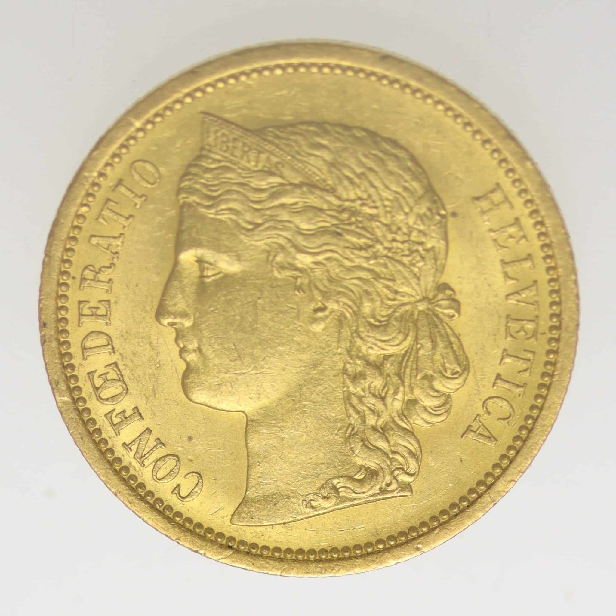 schweiz - Schweiz 20 Franken 1883 Helvetia