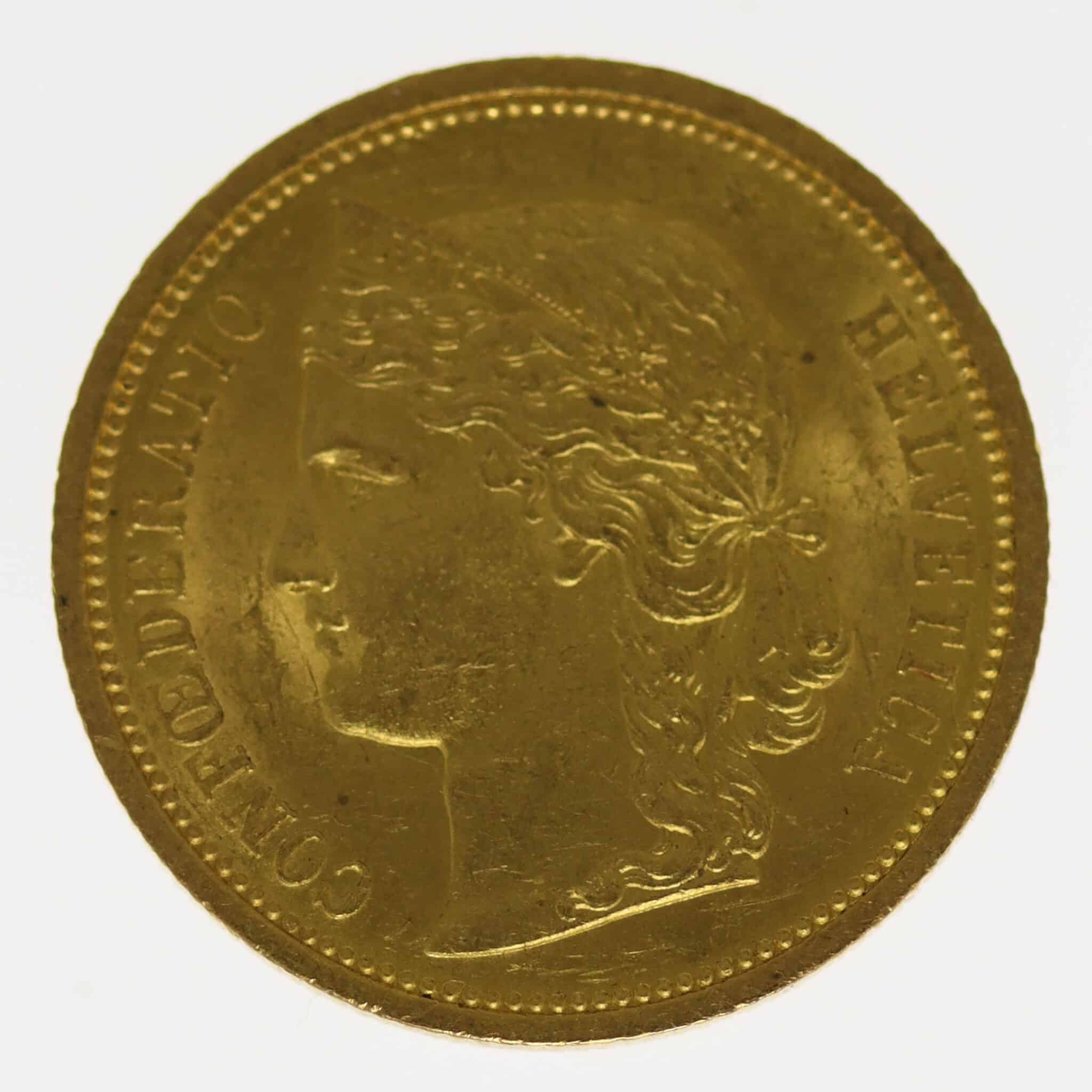 schweiz - Schweiz 20 Franken 1883 Helvetia