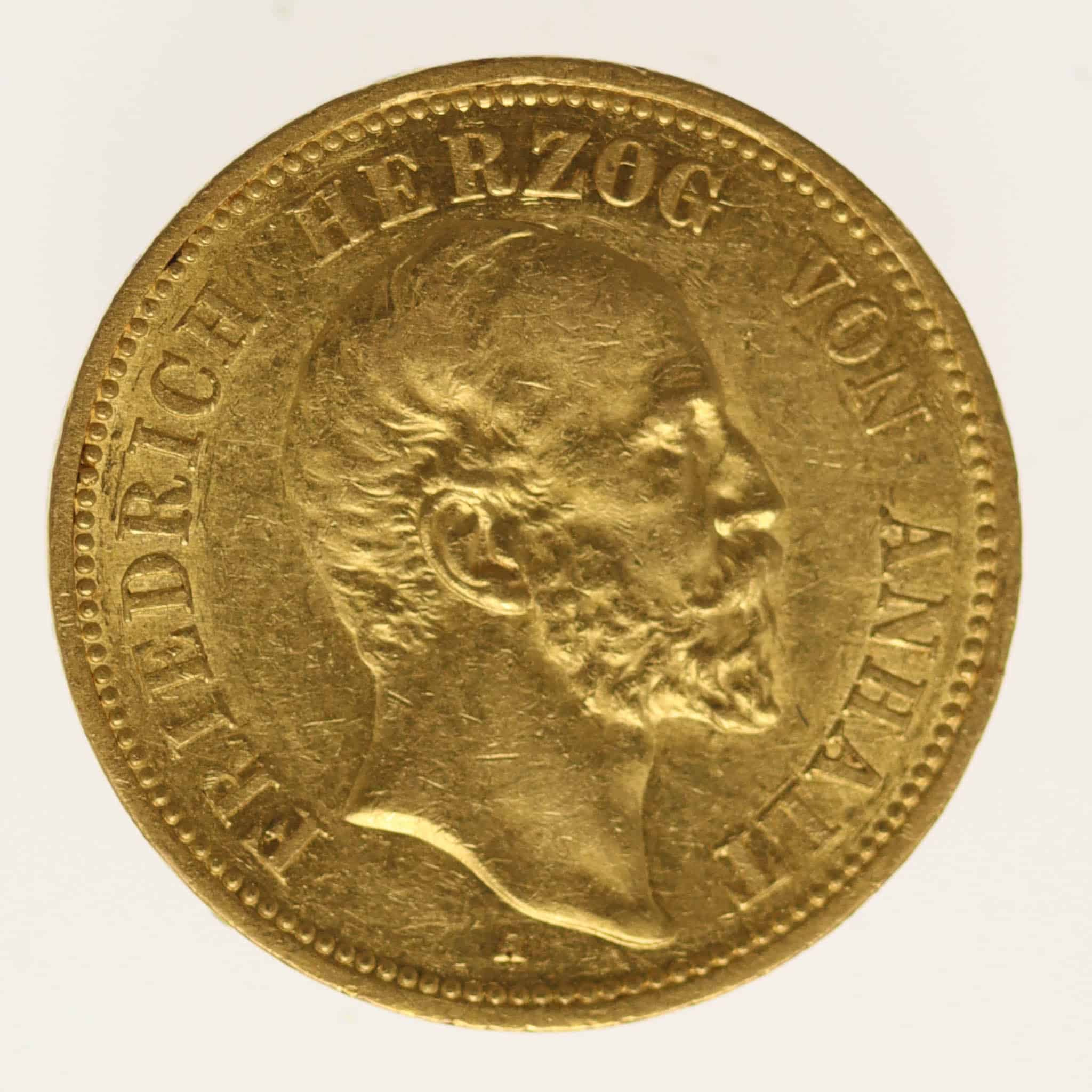 deutsches-kaiserreich-ab-1871 - Anhalt Friedrich I. 20 Mark 1901