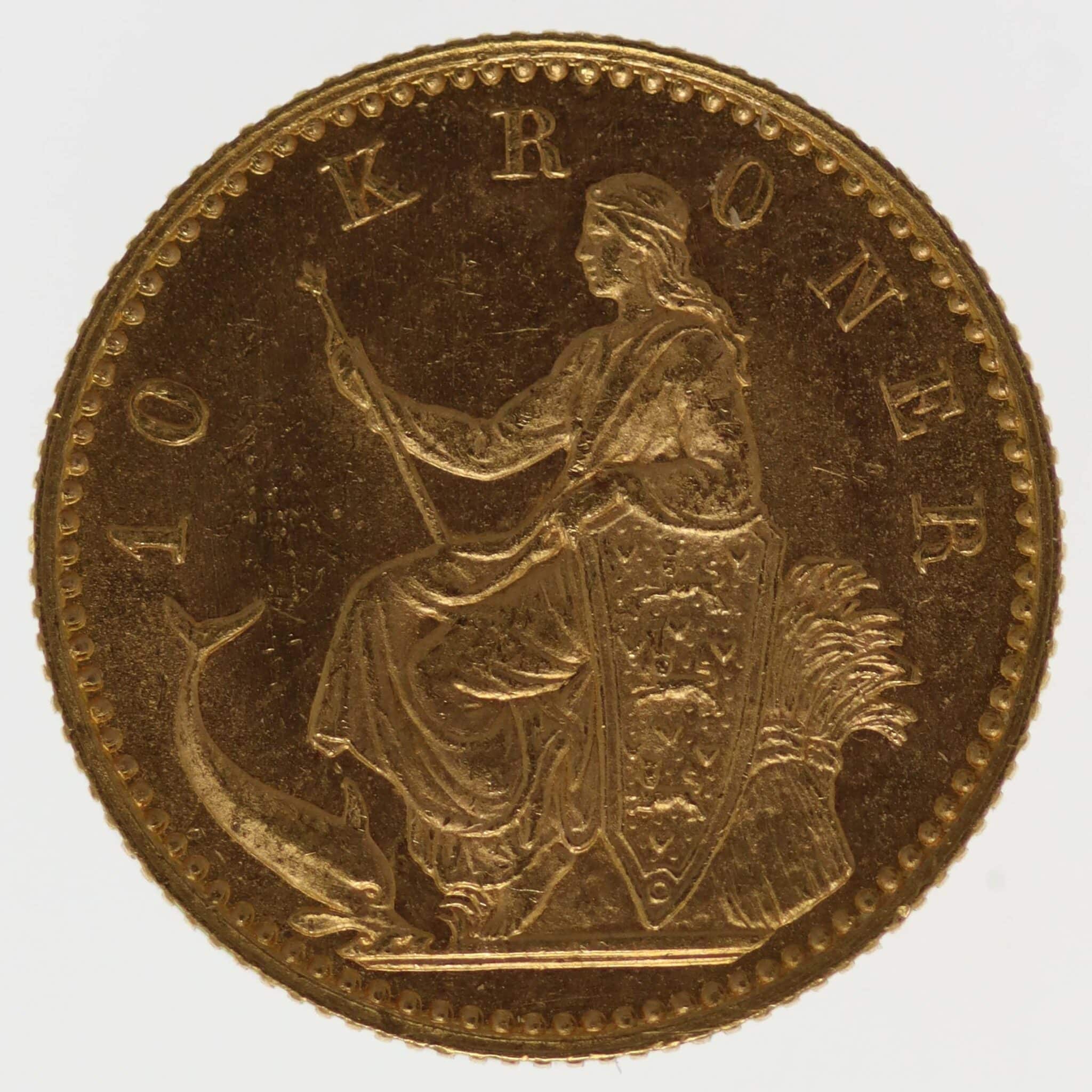 daenemark - Dänemark Christian IX. 10 Kronen 1900