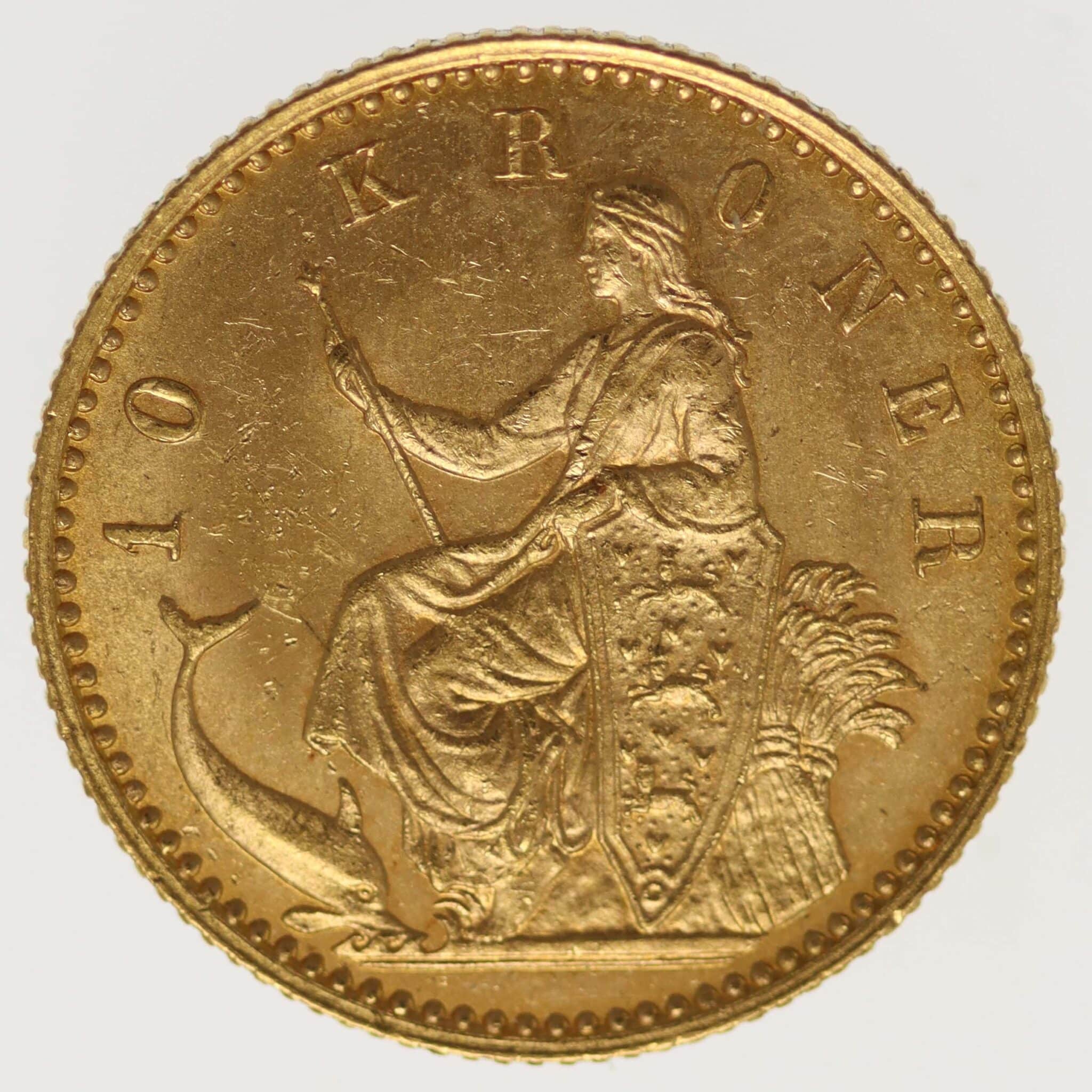 daenemark - Dänemark Christian IX. 10 Kronen 1900