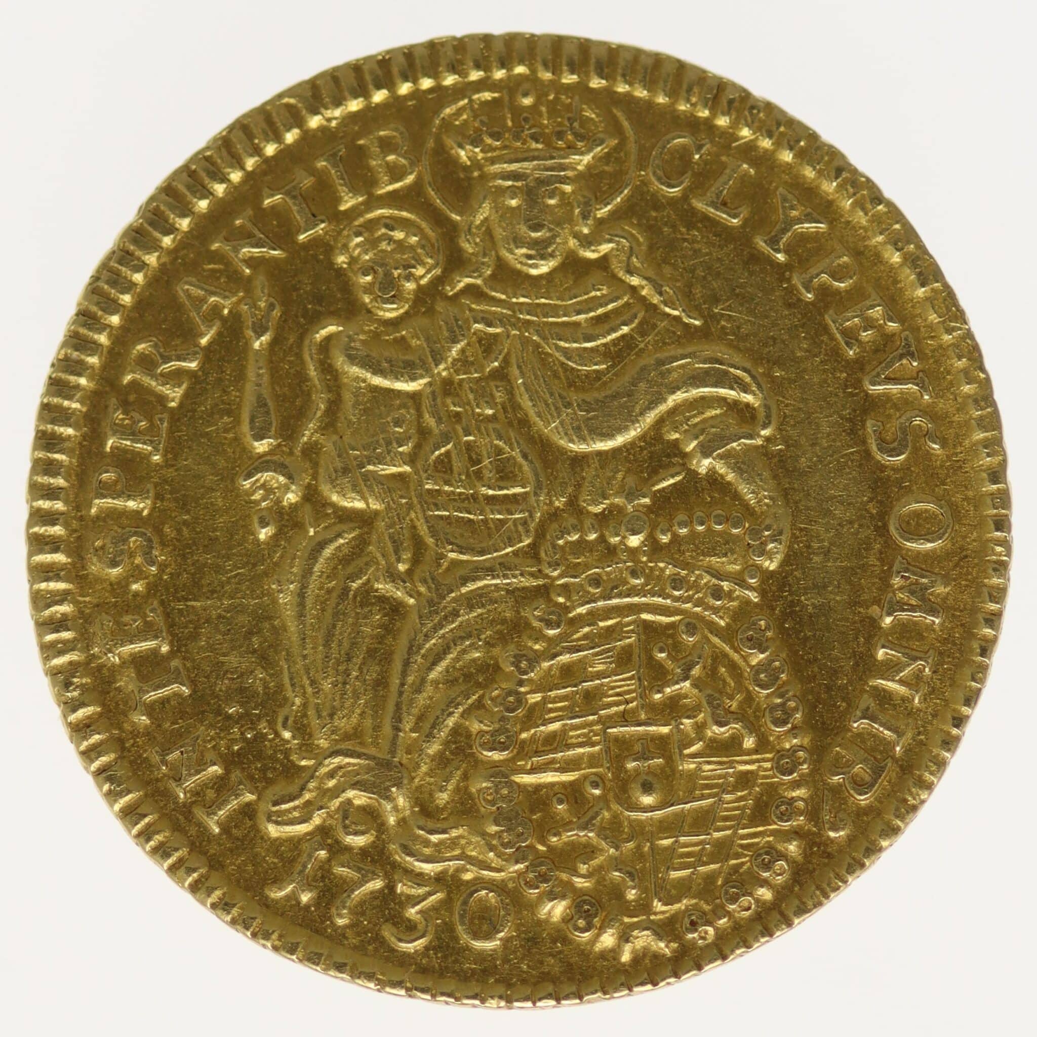 altdeutschland - Bayern Karl Albrecht 1/2 Karolin 1730