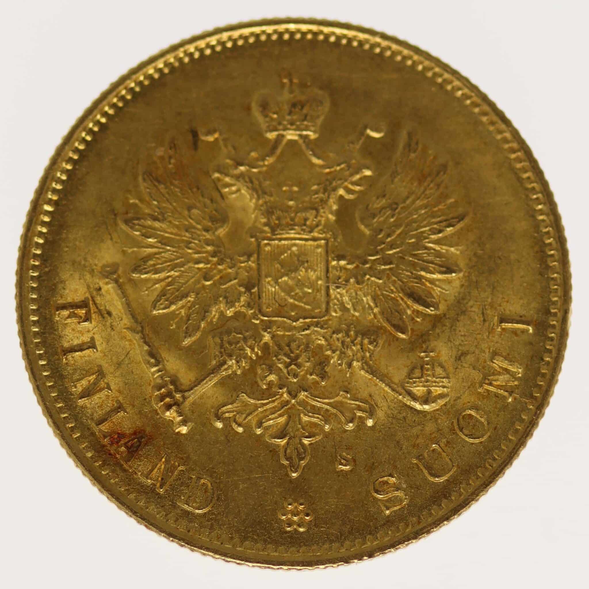 finnland - Finnland Alexander III. 10 Markkaa 1882