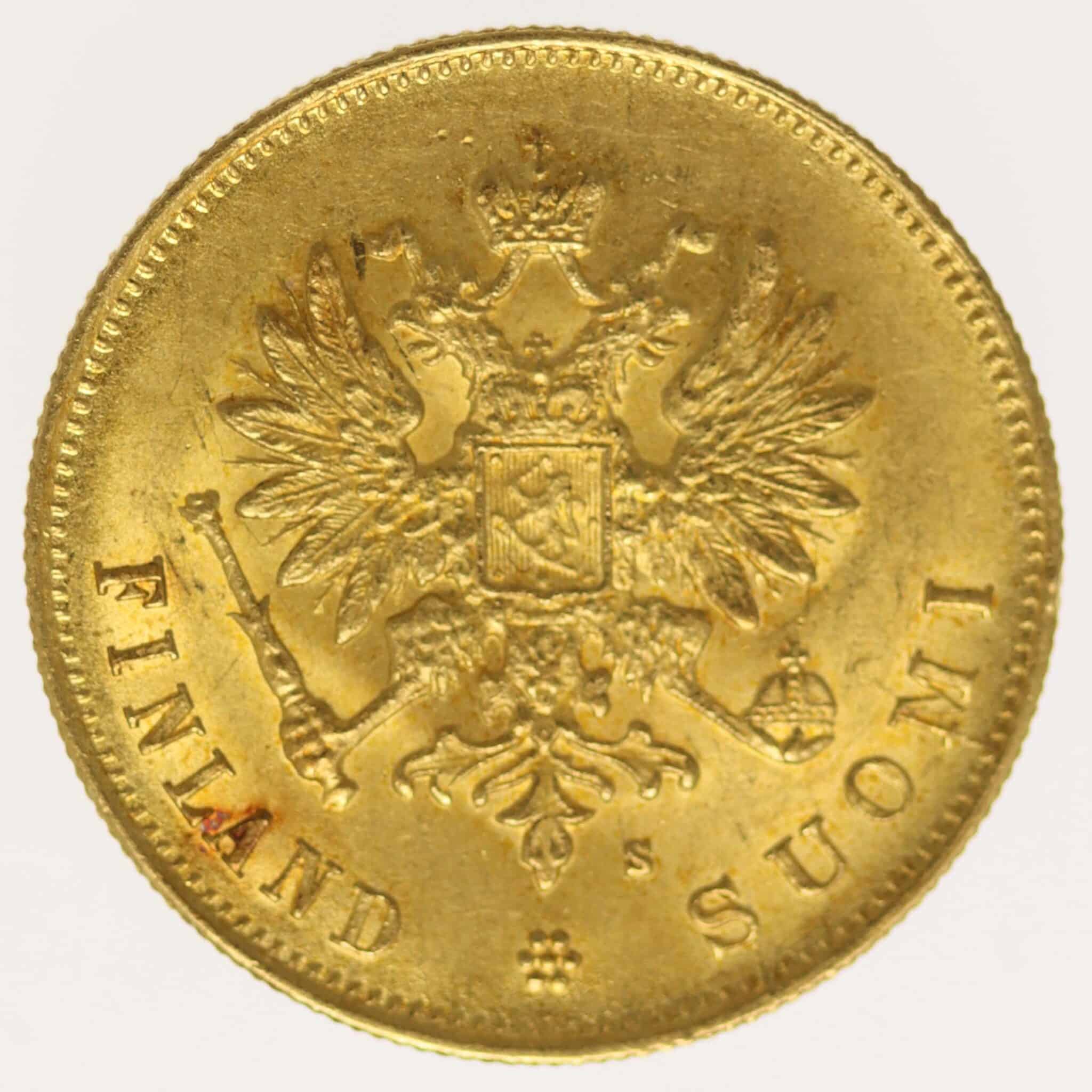 finnland - Finnland Alexander III. 10 Markkaa 1882