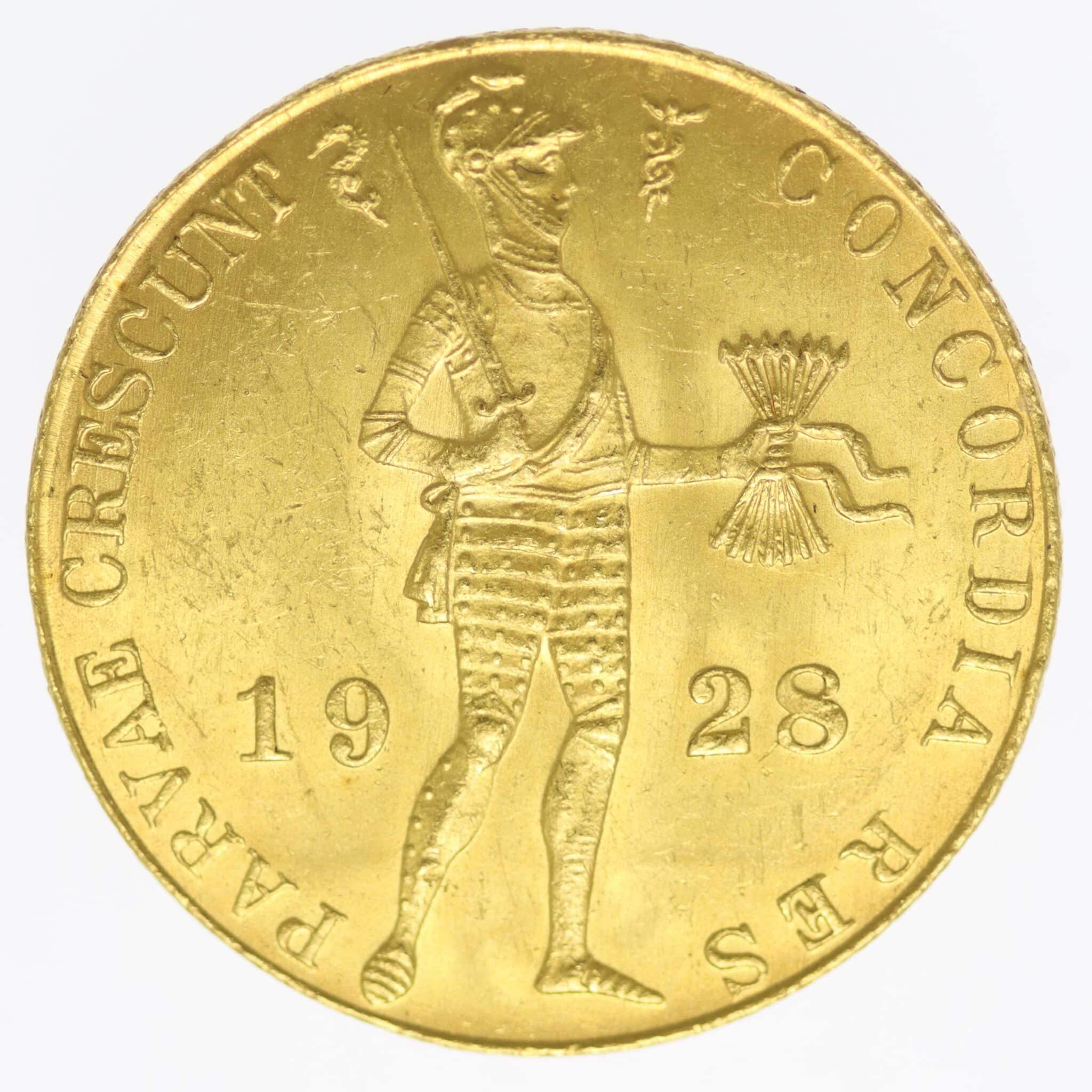 niederlande - Niederlande Wilhelmina Dukat 1928