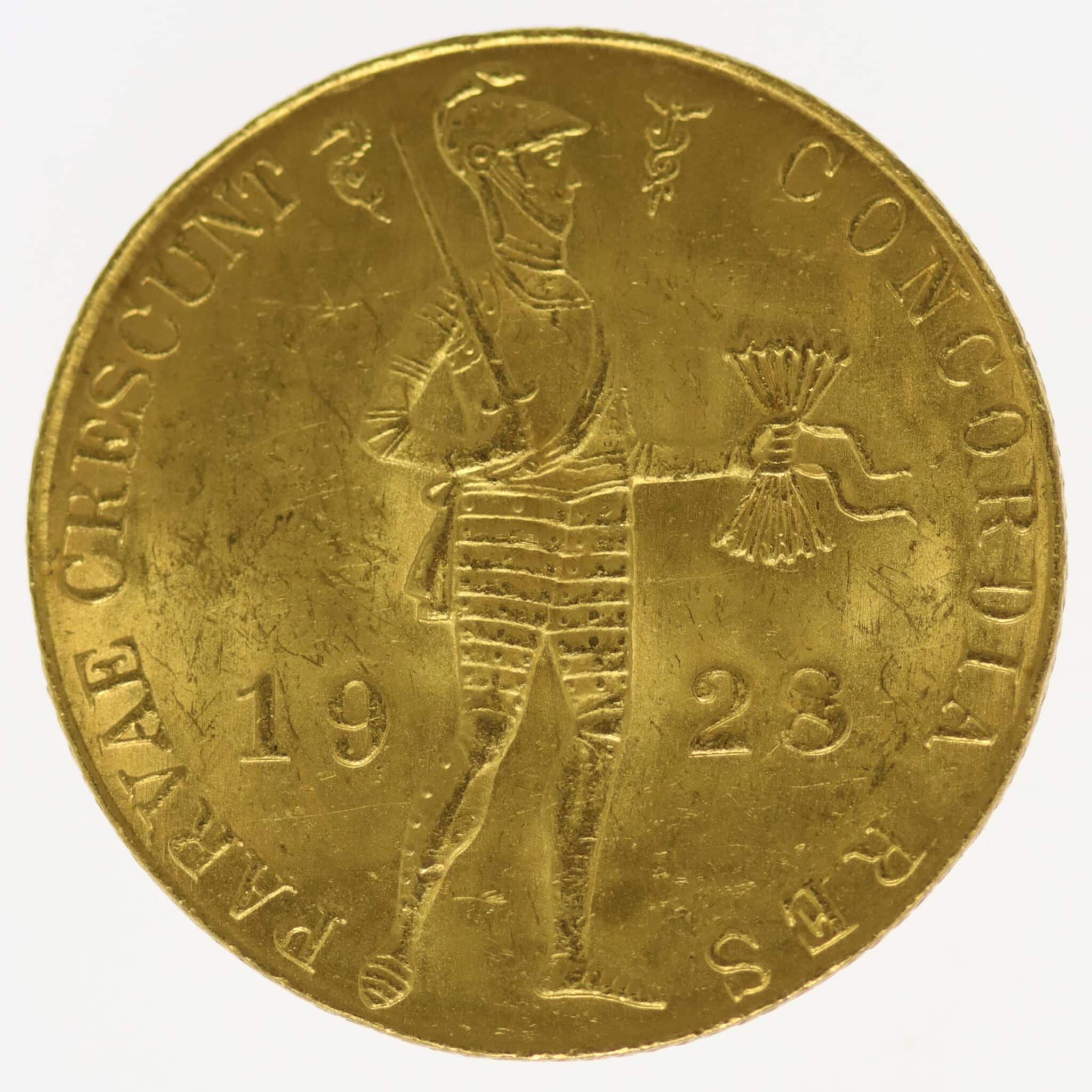 niederlande - Niederlande Wilhelmina Dukat 1928