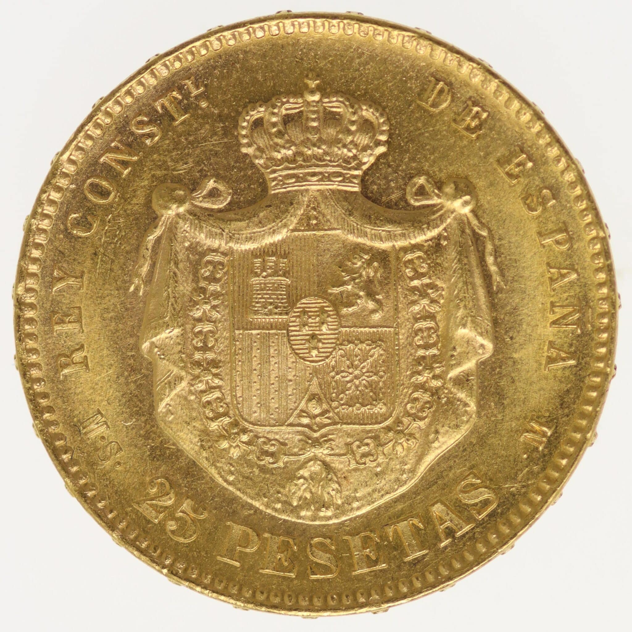 spanien - Spanien Alfonso XII. 25 Pesetas 1881 / 18-81