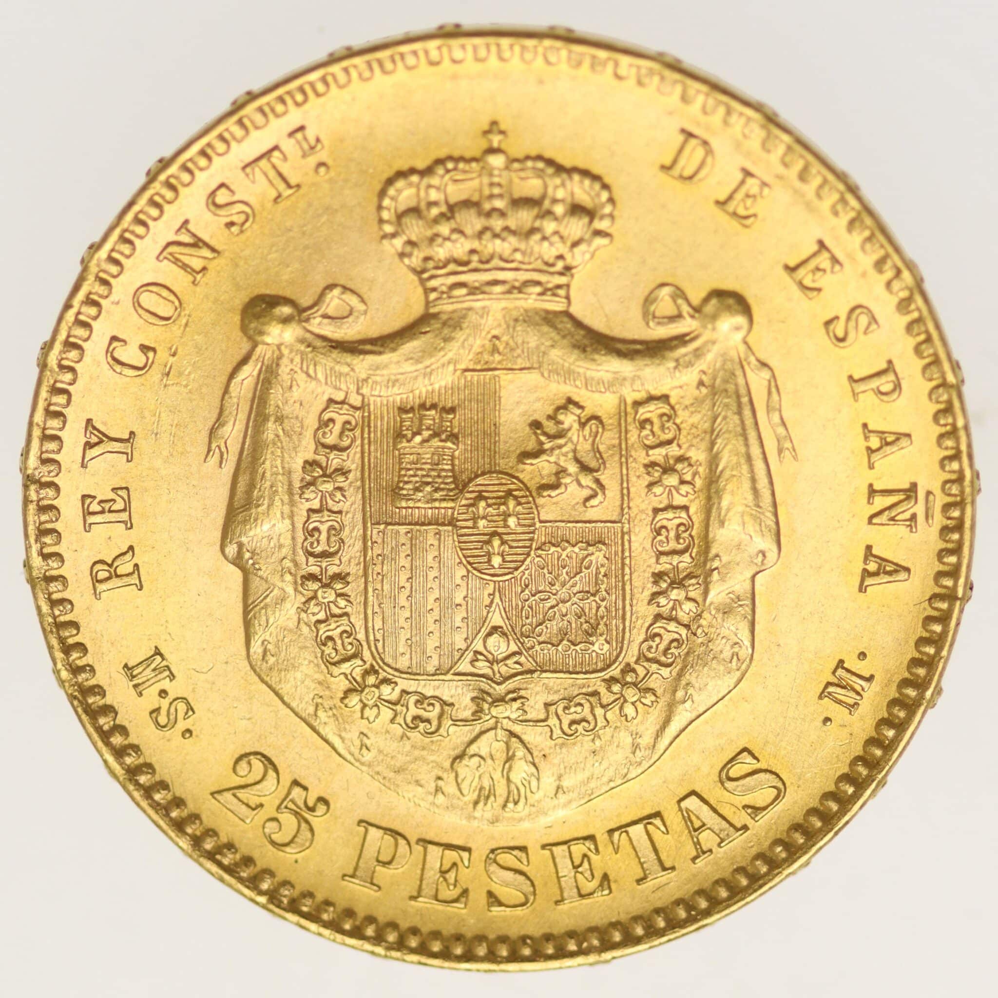 spanien - Spanien Alfonso XII. 25 Pesetas 1881 / 18-81