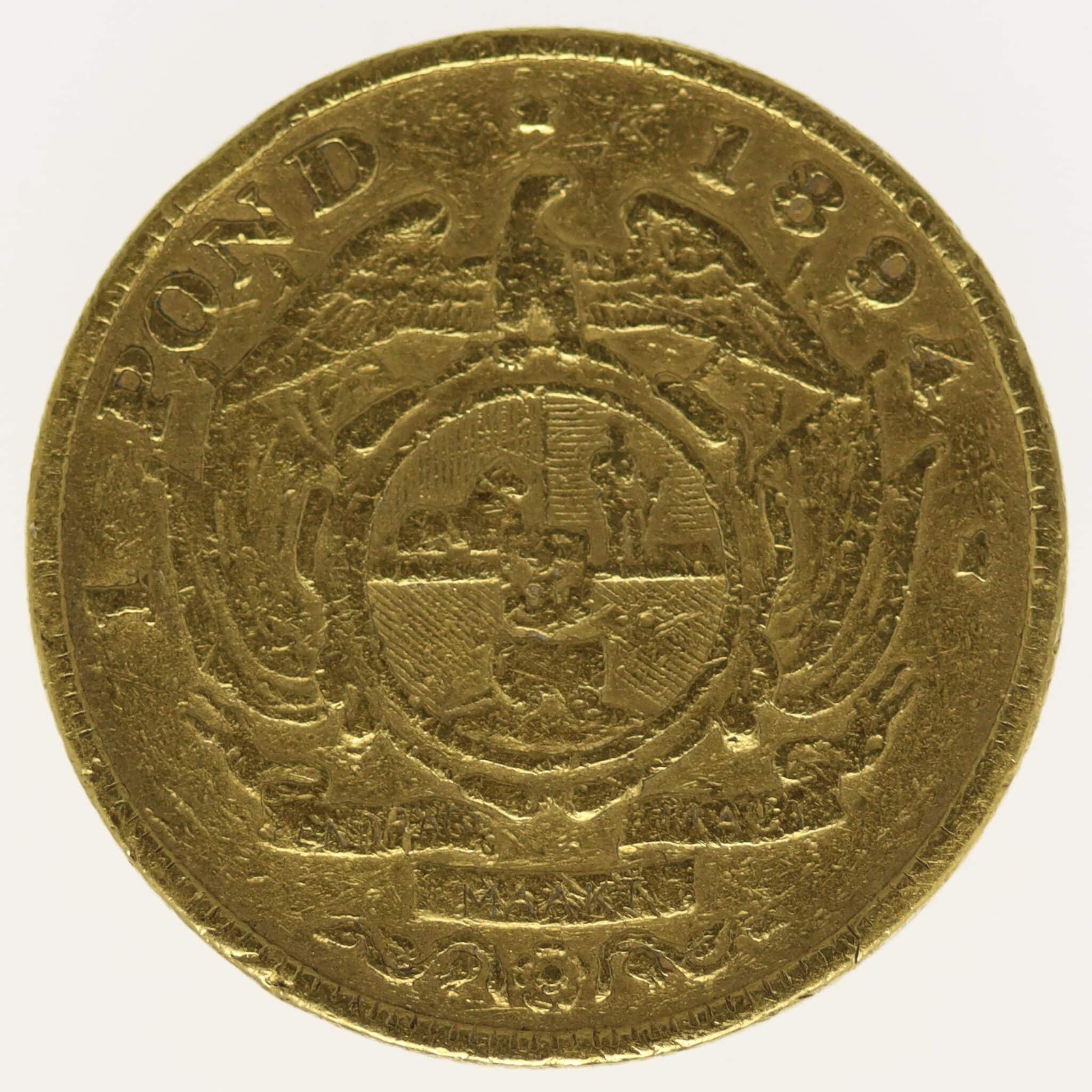 suedafrika - Südafrika 1 Pond 1894