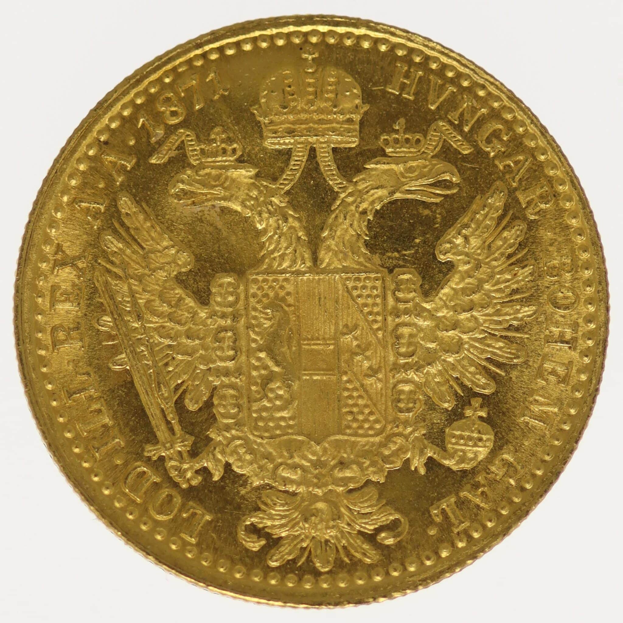 oesterreich - Österreich Kaiserreich Franz Joseph I. Dukat 1871