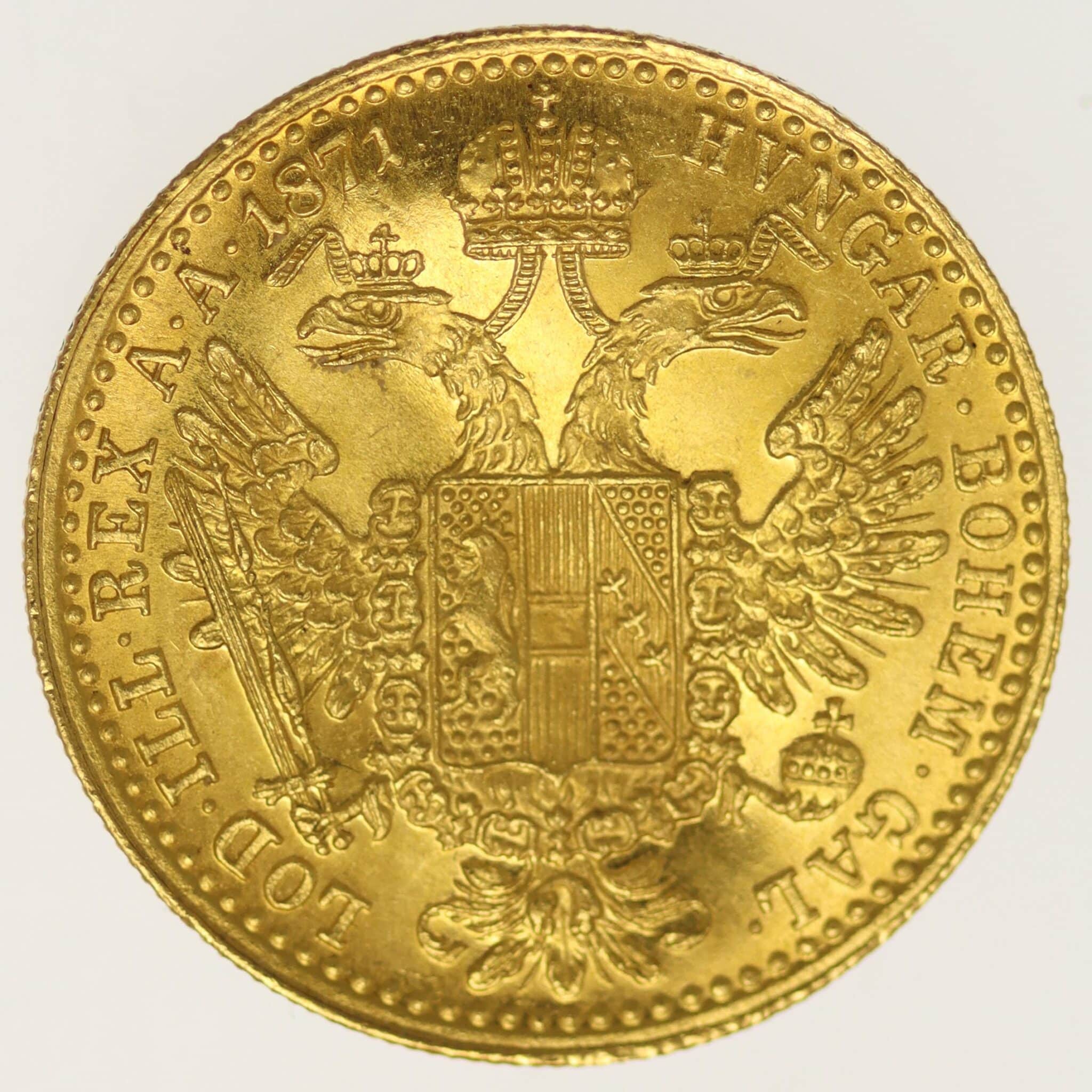 oesterreich - Österreich Kaiserreich Franz Joseph I. Dukat 1871