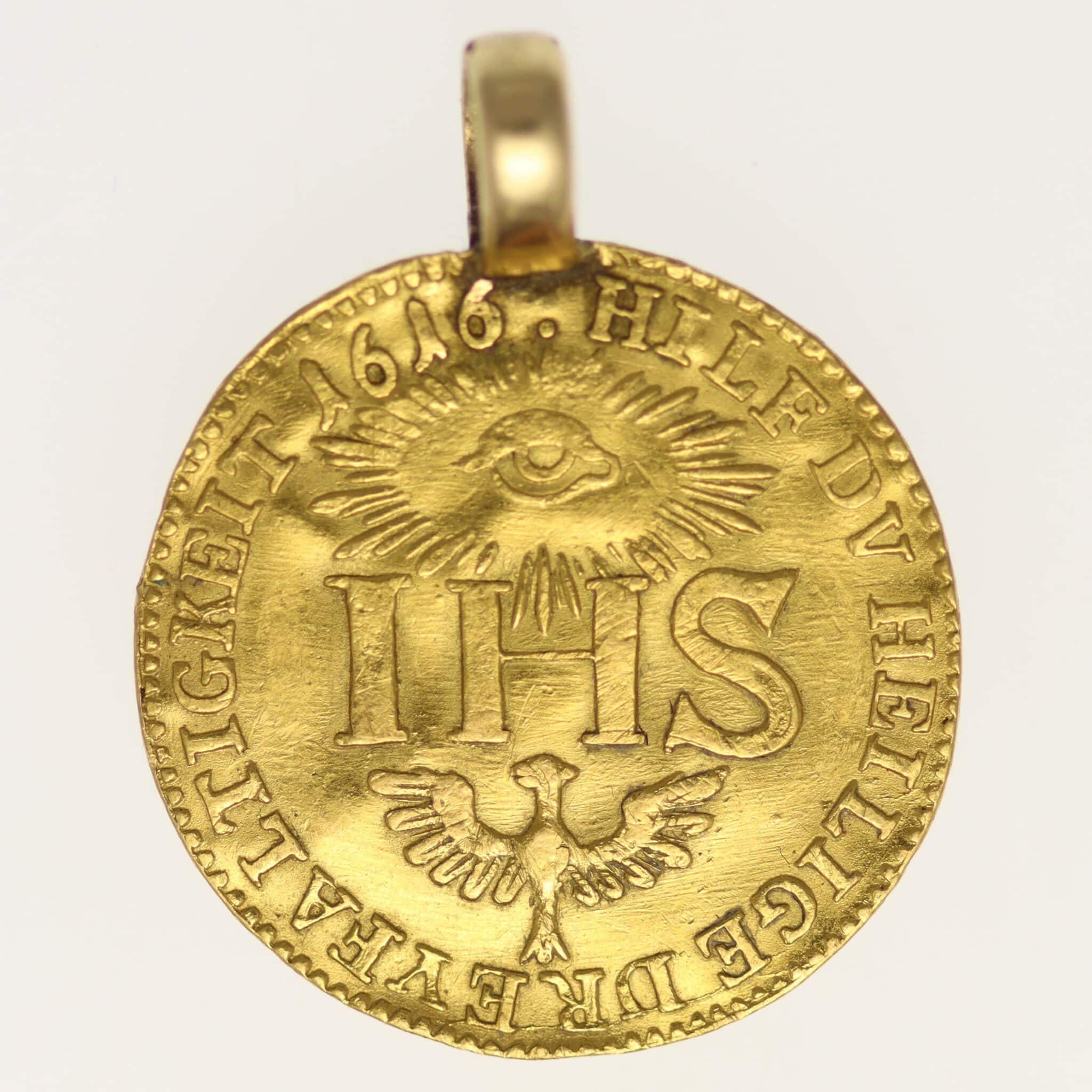 altdeutschland - Sachsen Johann Georg I. Dukat 1616 Schmuck
