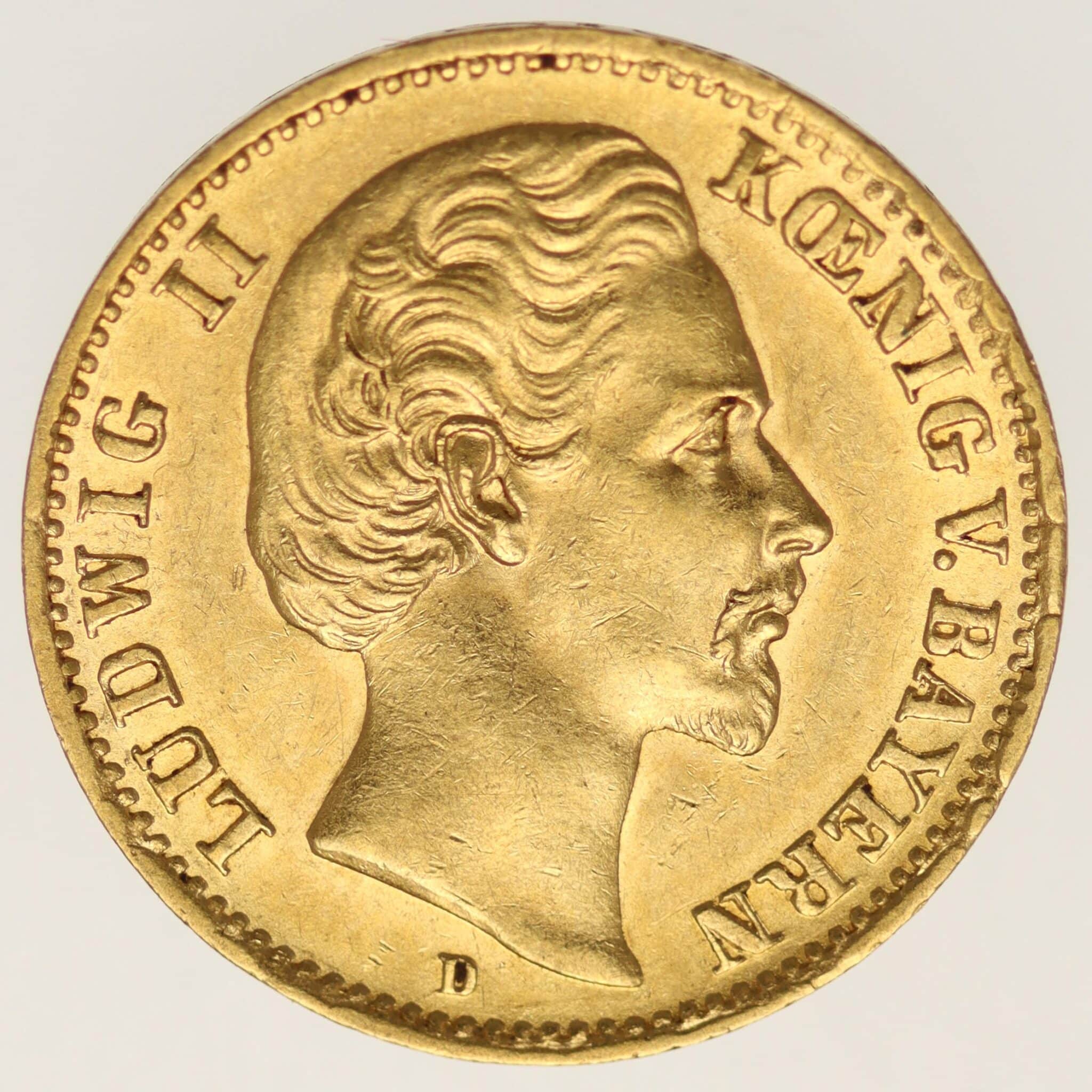 deutsches-kaiserreich-ab-1871 - Bayern Ludwig II. 10 Mark 1874