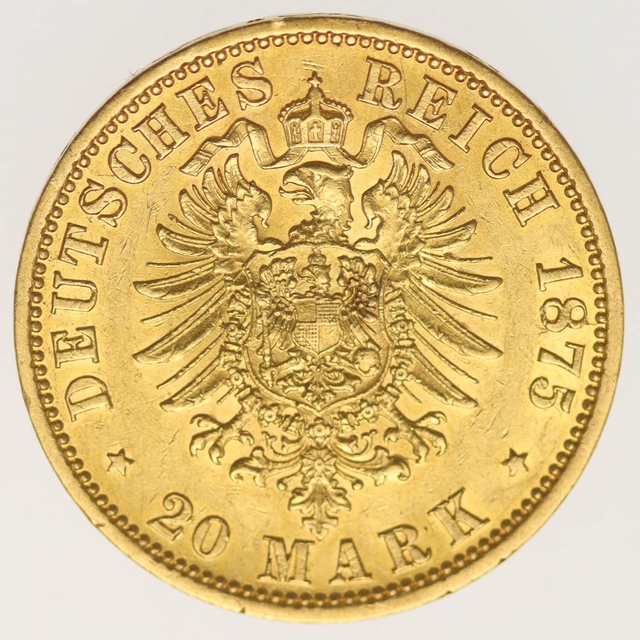 deutsches-kaiserreich-ab-1871 - Braunschweig Lüneburg Wilhelm 20 Mark 1875