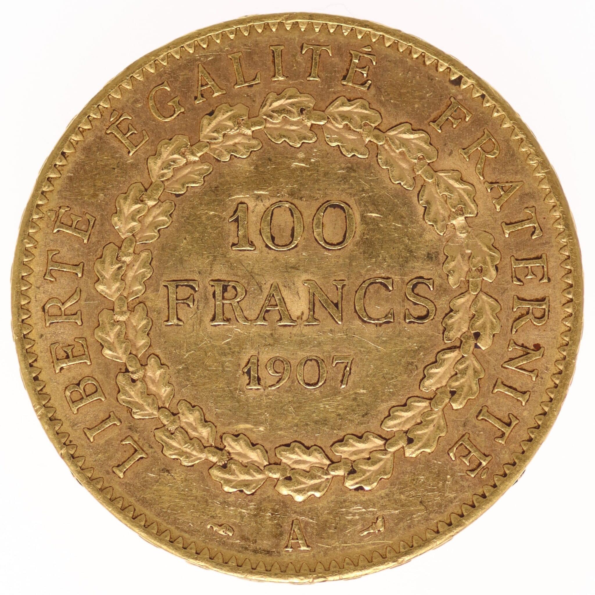 frankreich - Frankreich 100 Francs 1907 A