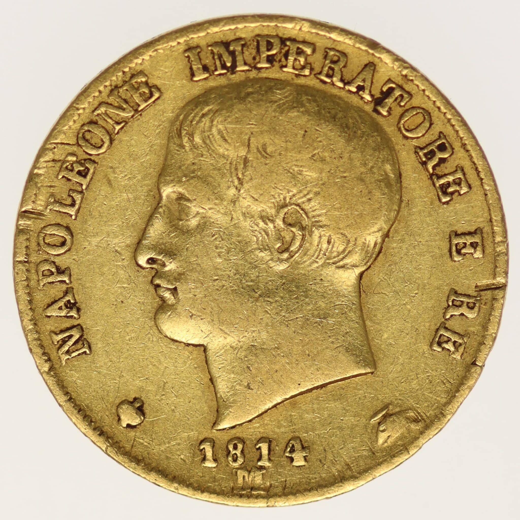 italien - Italien Napoleon I. 20 Lire 1814 M