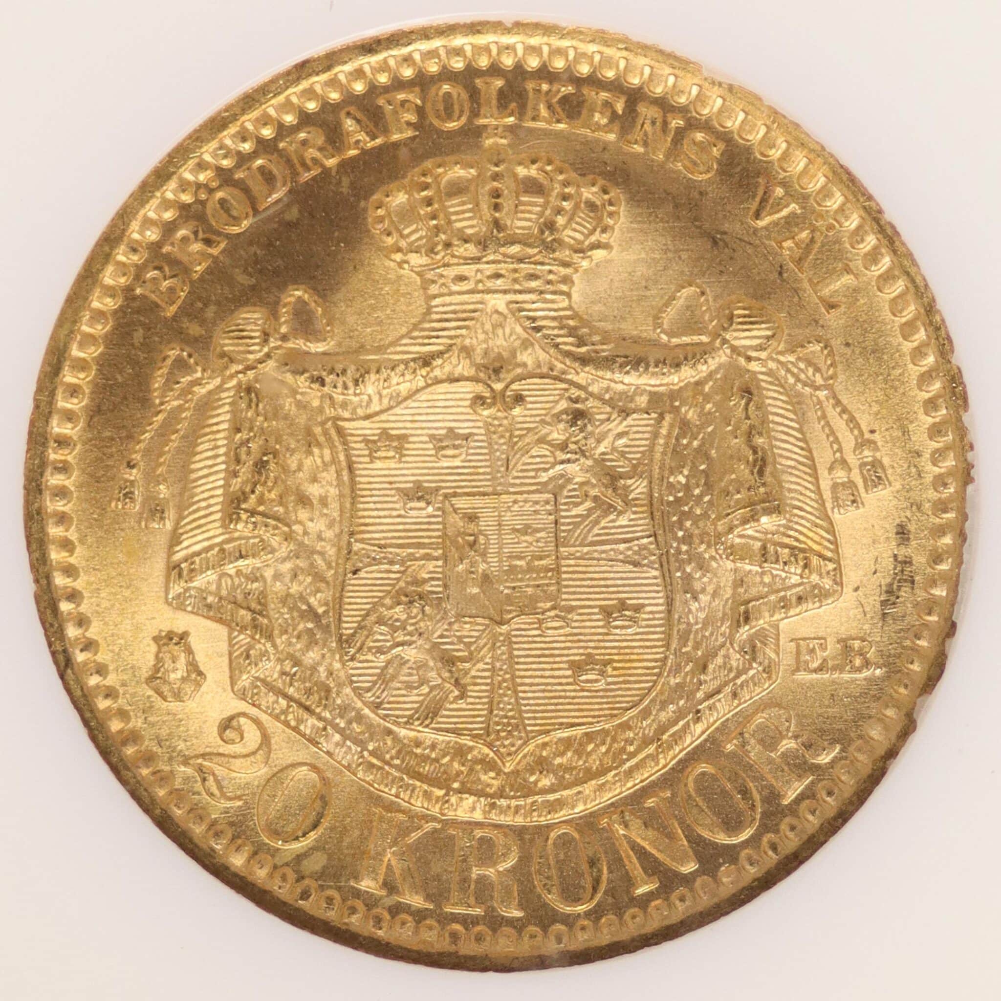 schweden - Schweden Oskar II. 20 Kronen 1889 E.B.