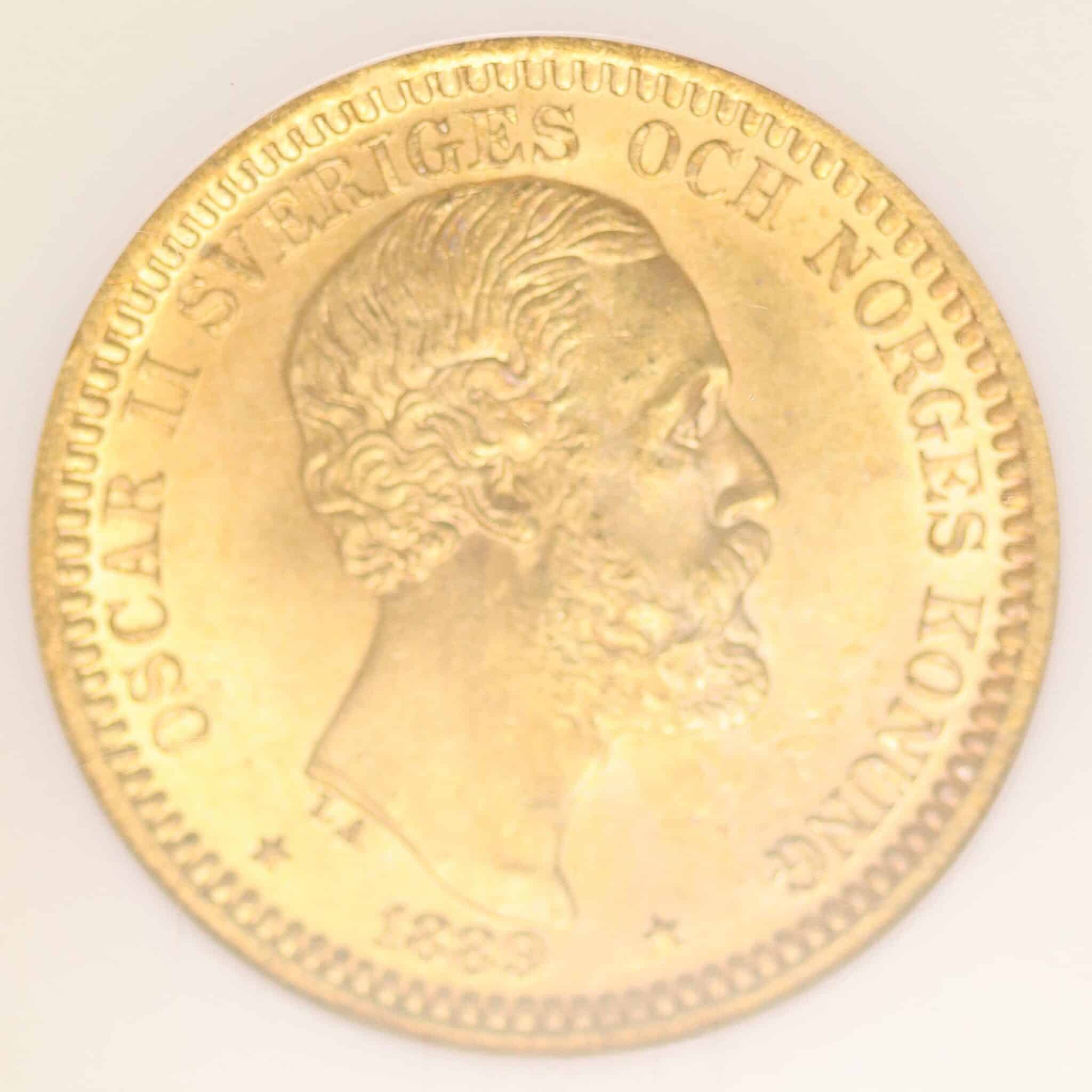 schweden - Schweden Oskar II. 20 Kronen 1889 E.B.