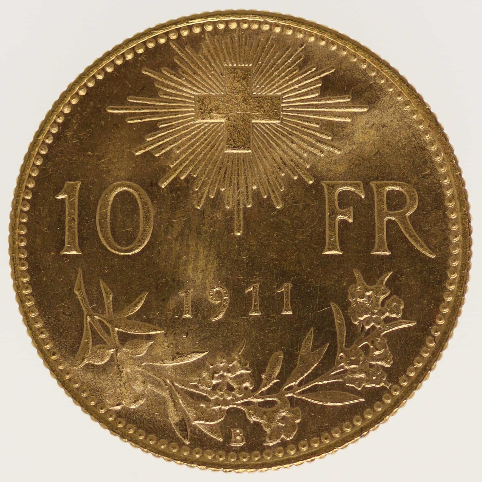 schweiz - Schweiz 10 Franken 1911 Vreneli
