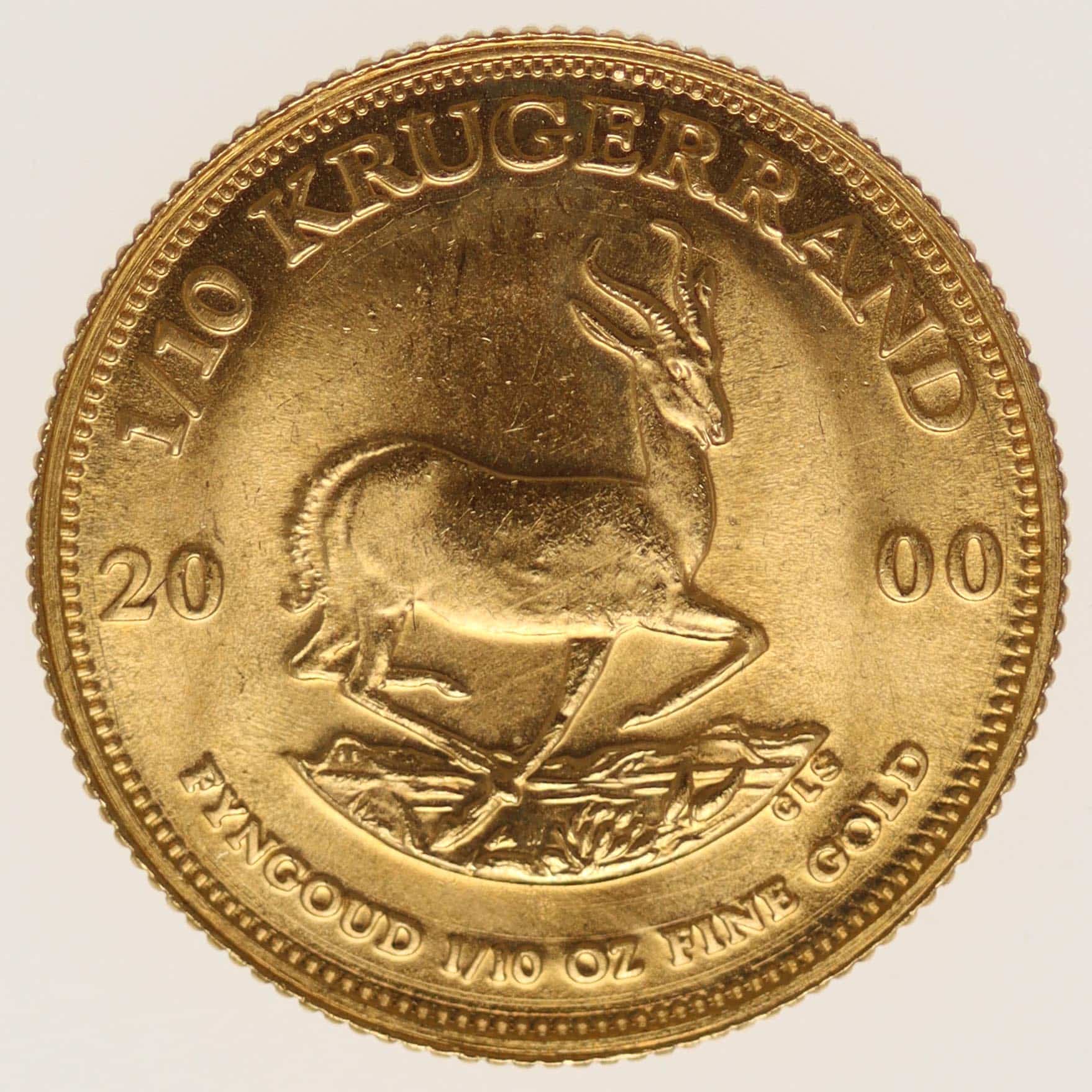 suedafrika - Südafrika Krügerrand 1/10 Unze 2000