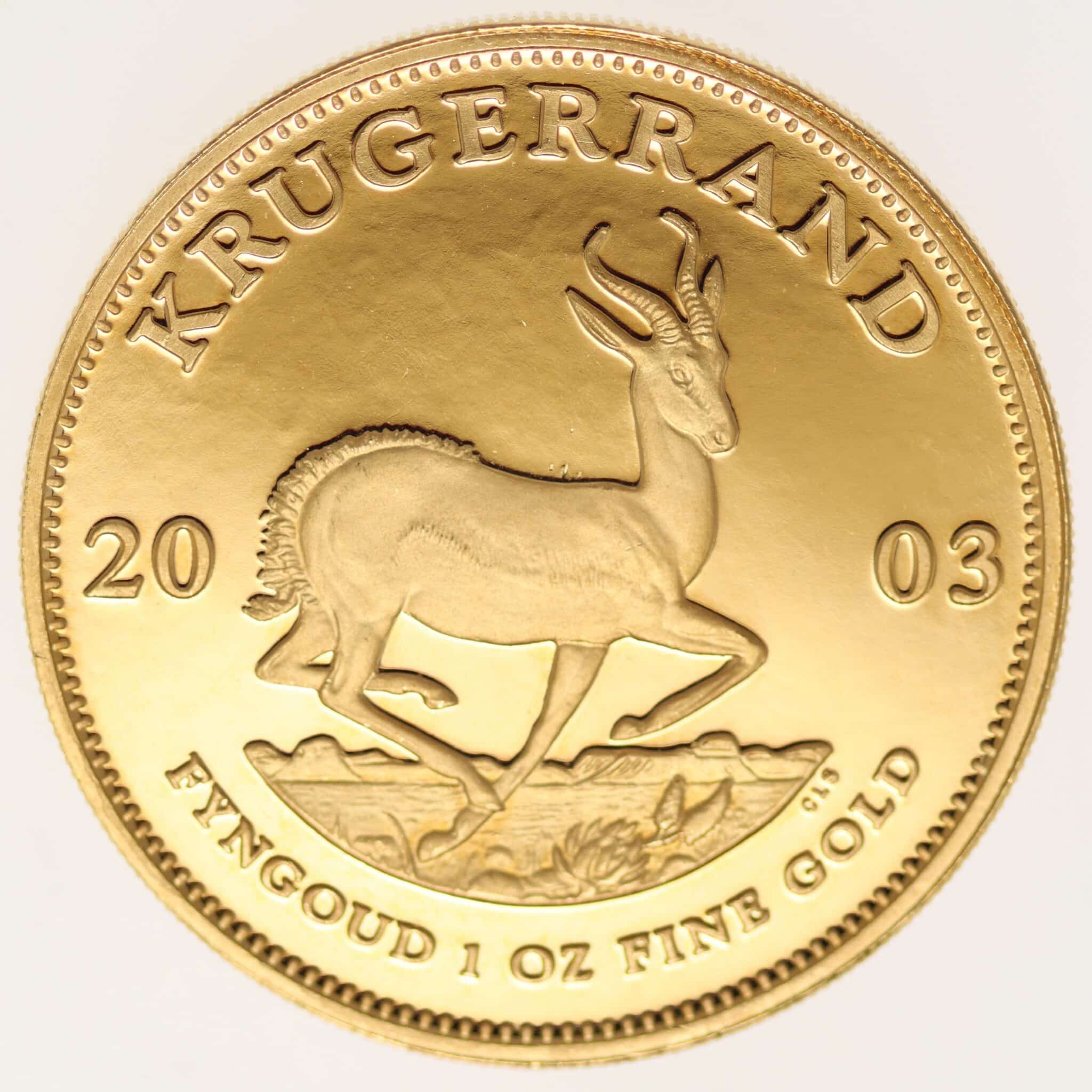 suedafrika - Südafrika Krügerrand 1 Unze 2003 proof