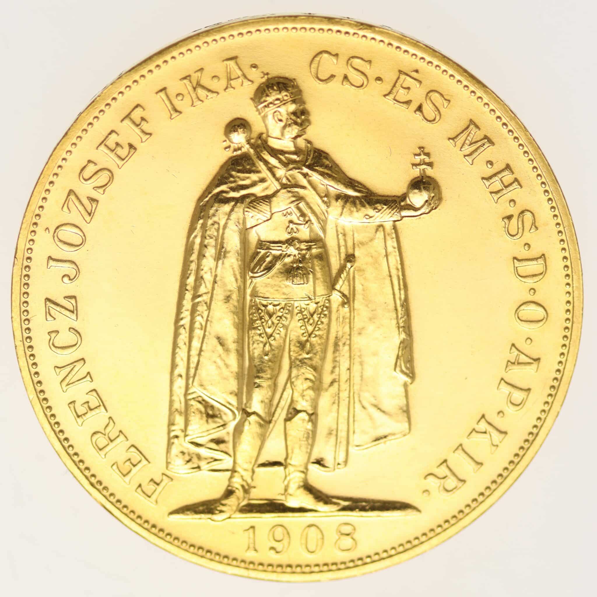 ungarn, oesterreich - Österreich Kaiserreich Franz Joseph I. 100 Kronen 1908 NP