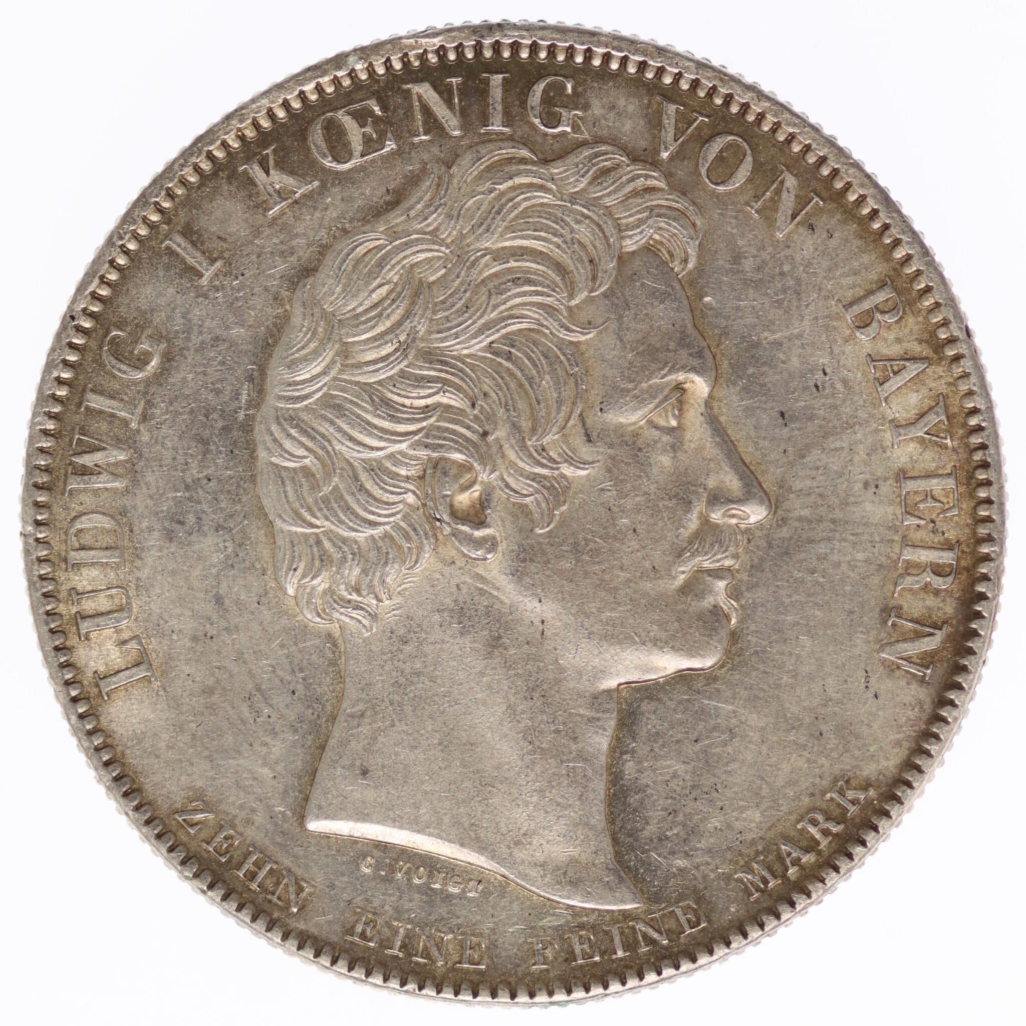 altdeutschland-deutsche-silbermuenzen - Bayern Ludwig I. Taler 1829