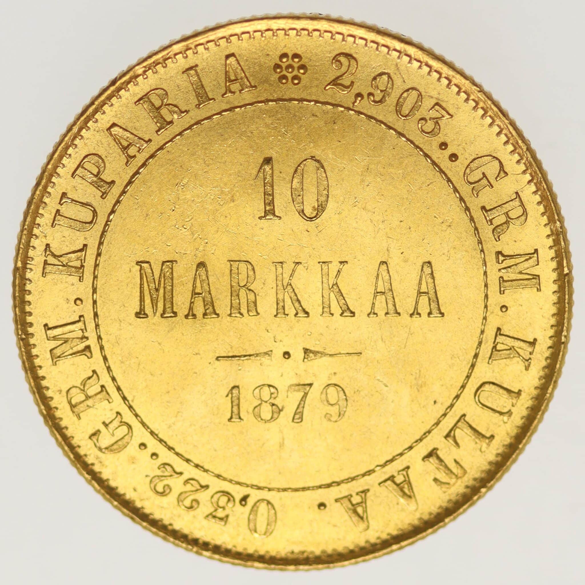 finnland - Finnland Alexander II. 10 Markkaa 1879