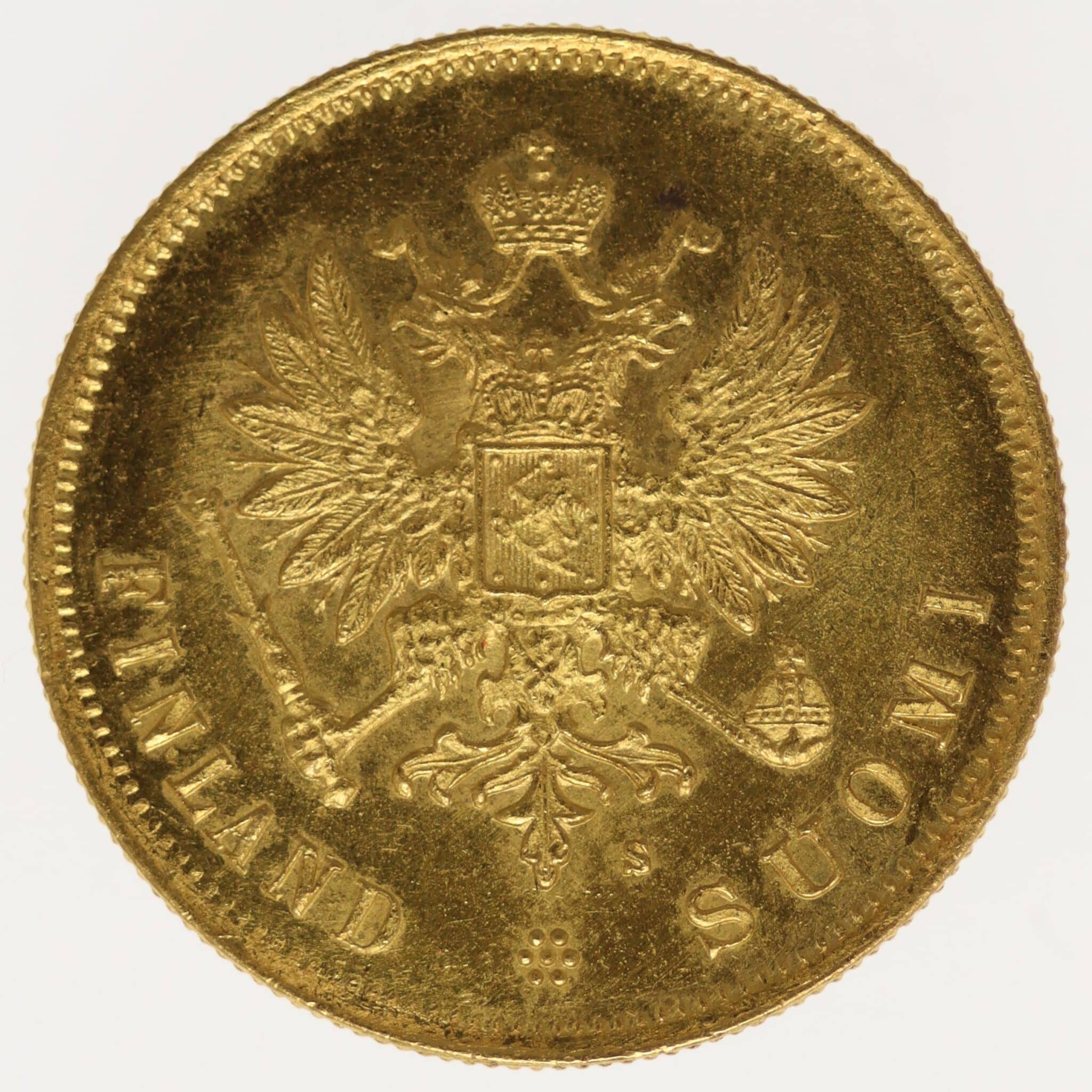 finnland - Finnland Alexander II. 10 Markkaa 1879