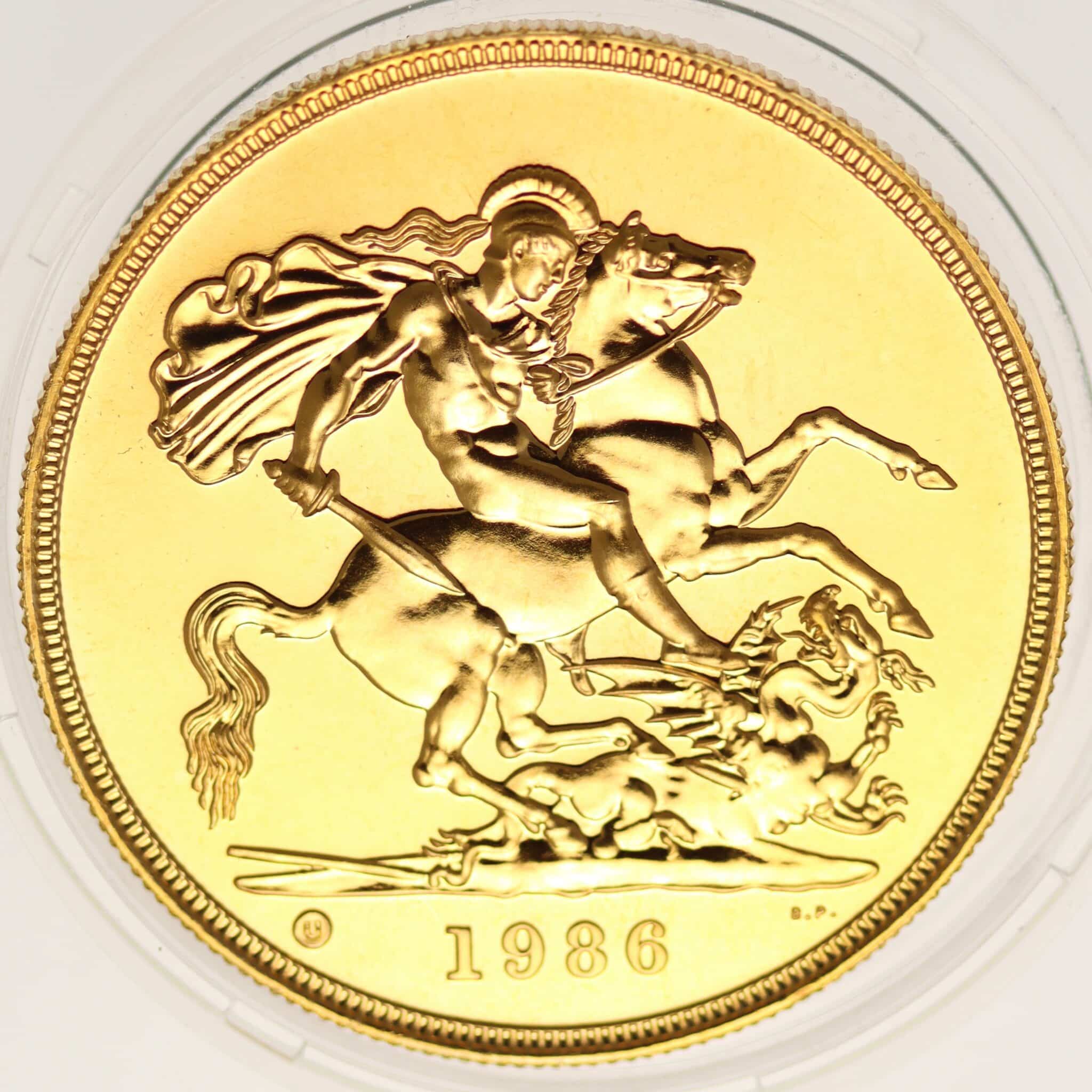 grossbritannien - Großbritannien Elisabeth II. 5 Pounds 1986