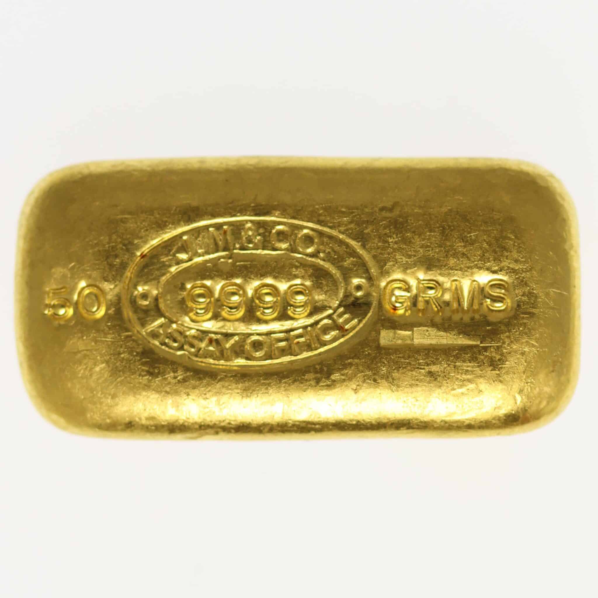 goldbarren - Goldbarren 50 Gramm Johnson Matthey
